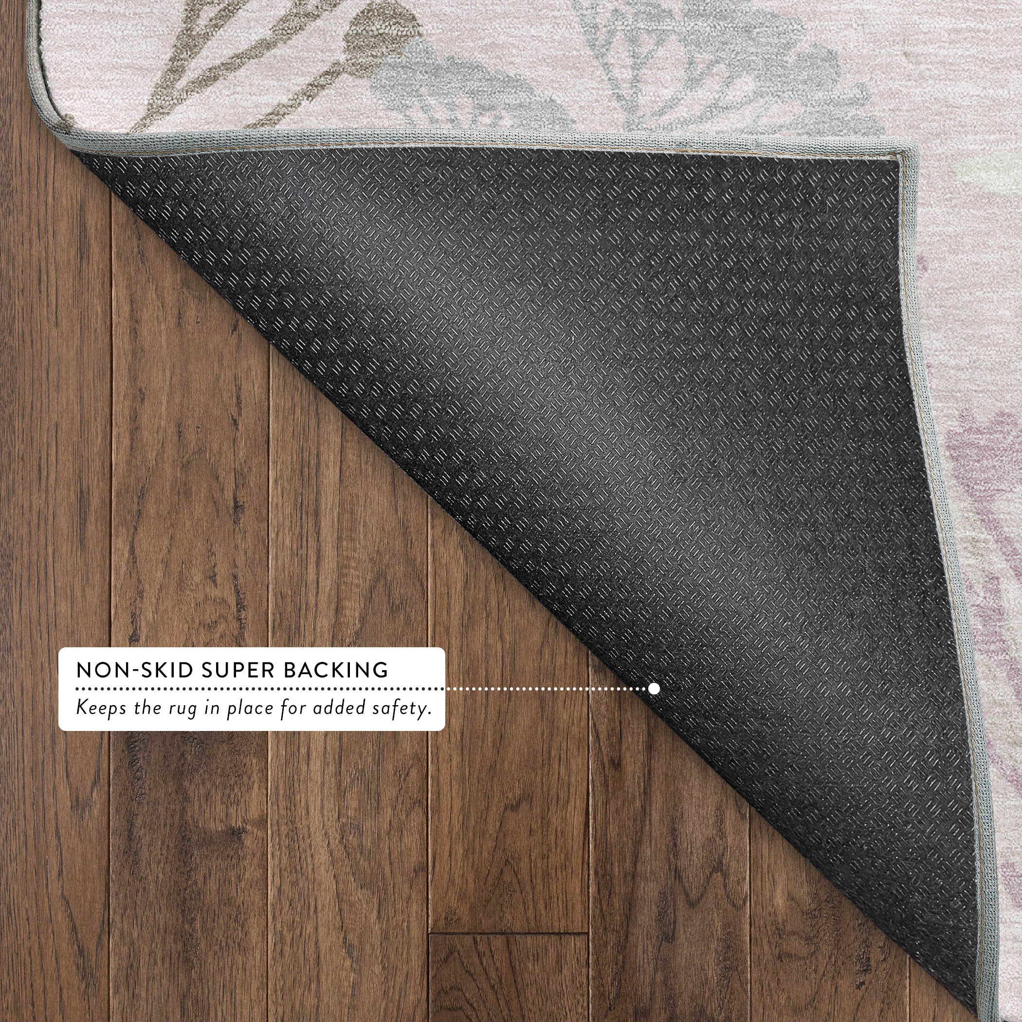 Mostar Machine Washable Transitional Pink Rug 1'8" x 2'6" #shape_Rectangle