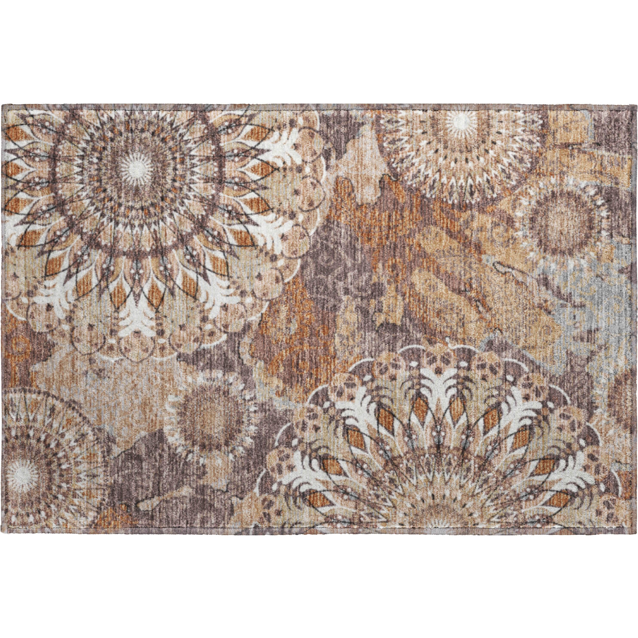Marrakech Machine Washable Transitional Copper Orange Rug 1'8" x 2'6" #shape_Rectangle