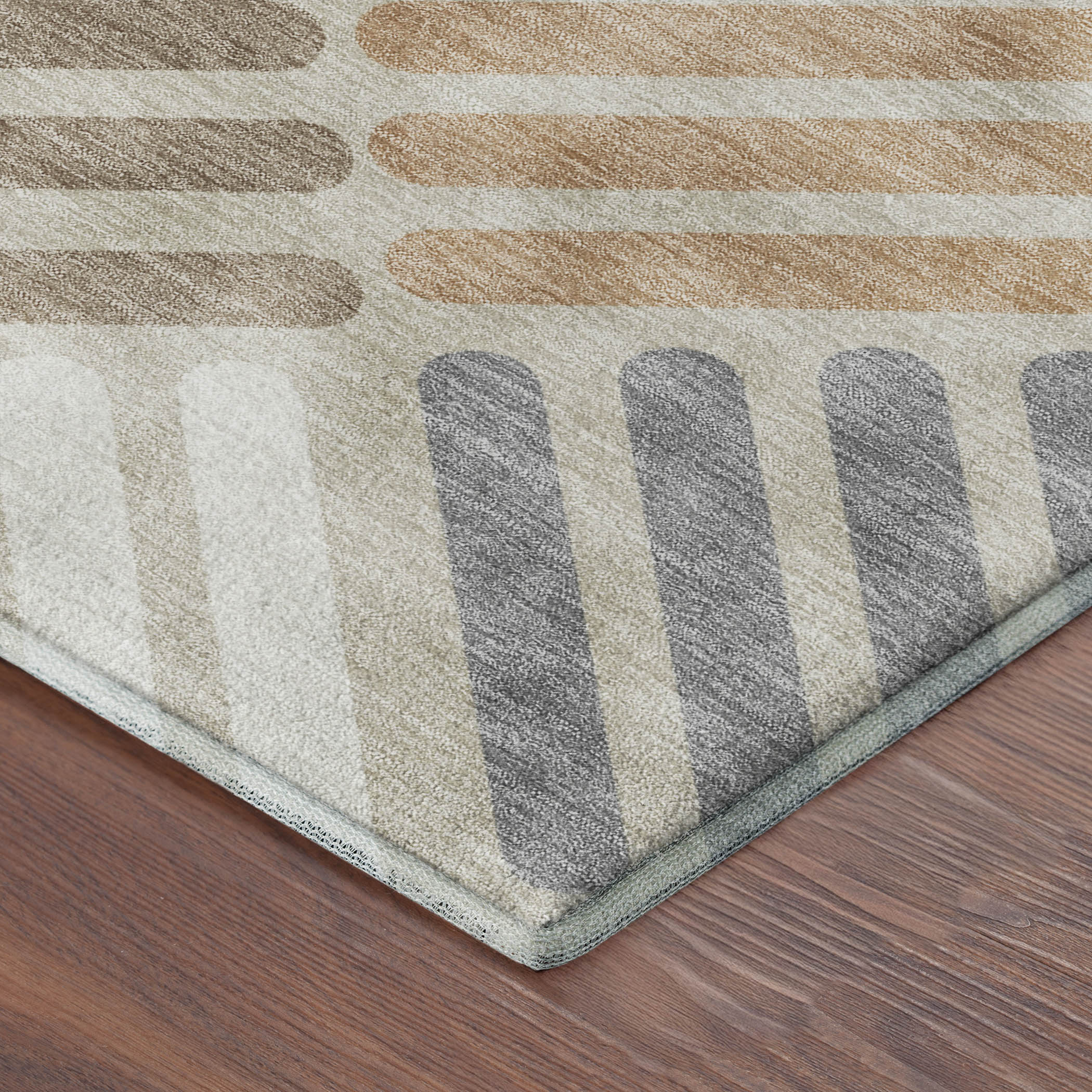 Tbilisi Machine Washable Transitional Copper Orange Rug 1'8" x 2'6" #shape_Rectangle