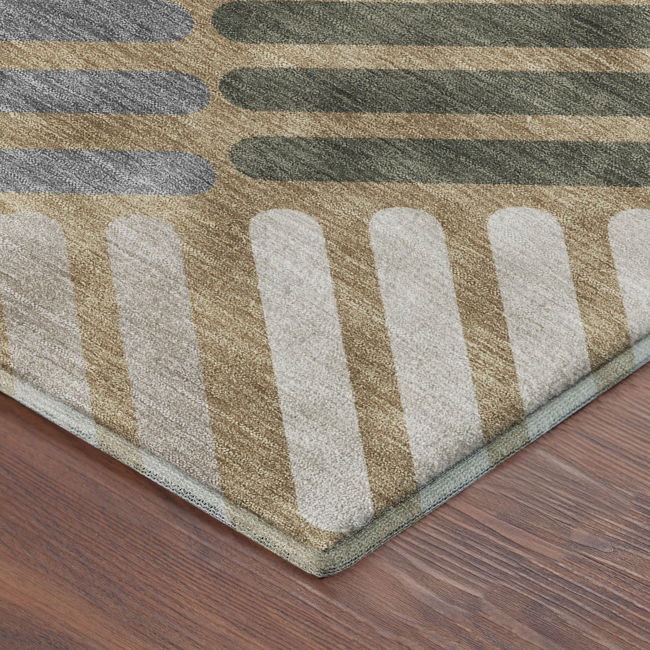 Tbilisi Machine Washable Transitional Gold Rug 1'8" x 2'6" #shape_Rectangle