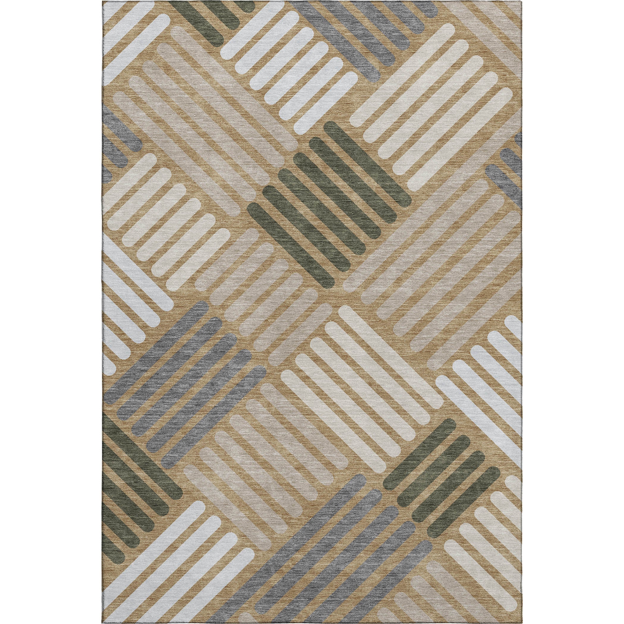 Tbilisi Machine Washable Transitional Gold Rug 3' x 5' #shape_Rectangle
