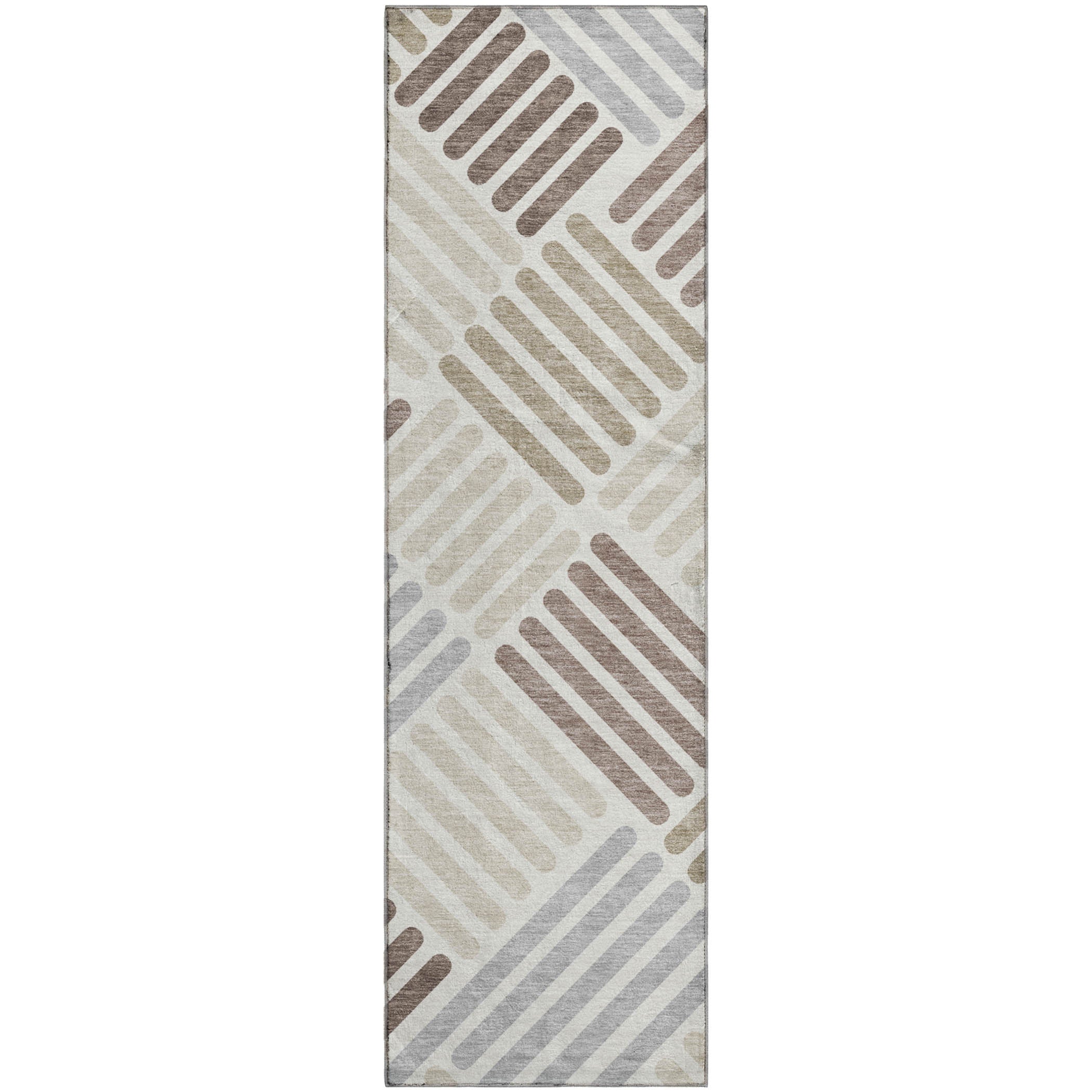 Tbilisi Machine Washable Transitional Ivory Rug 2'3" x 7'6" #shape_Runner