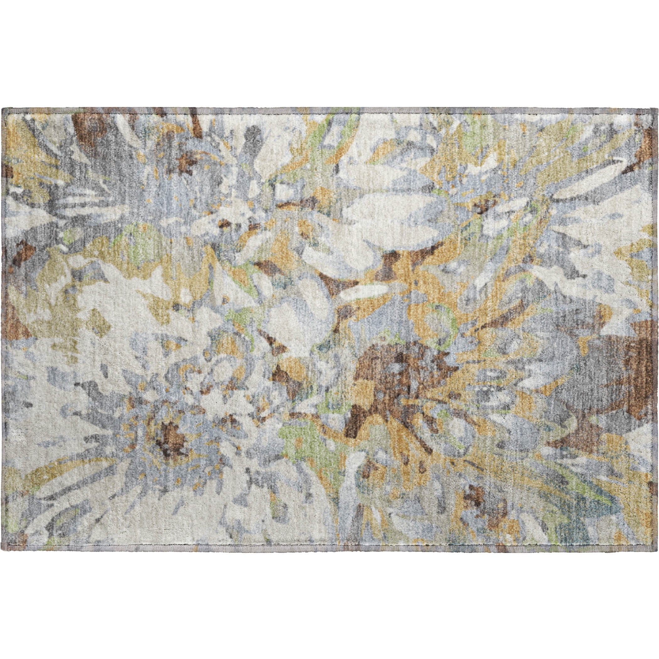Lima Machine Washable Transitional Wheat Gold Rug 1'8" x 2'6" #shape_Rectangle