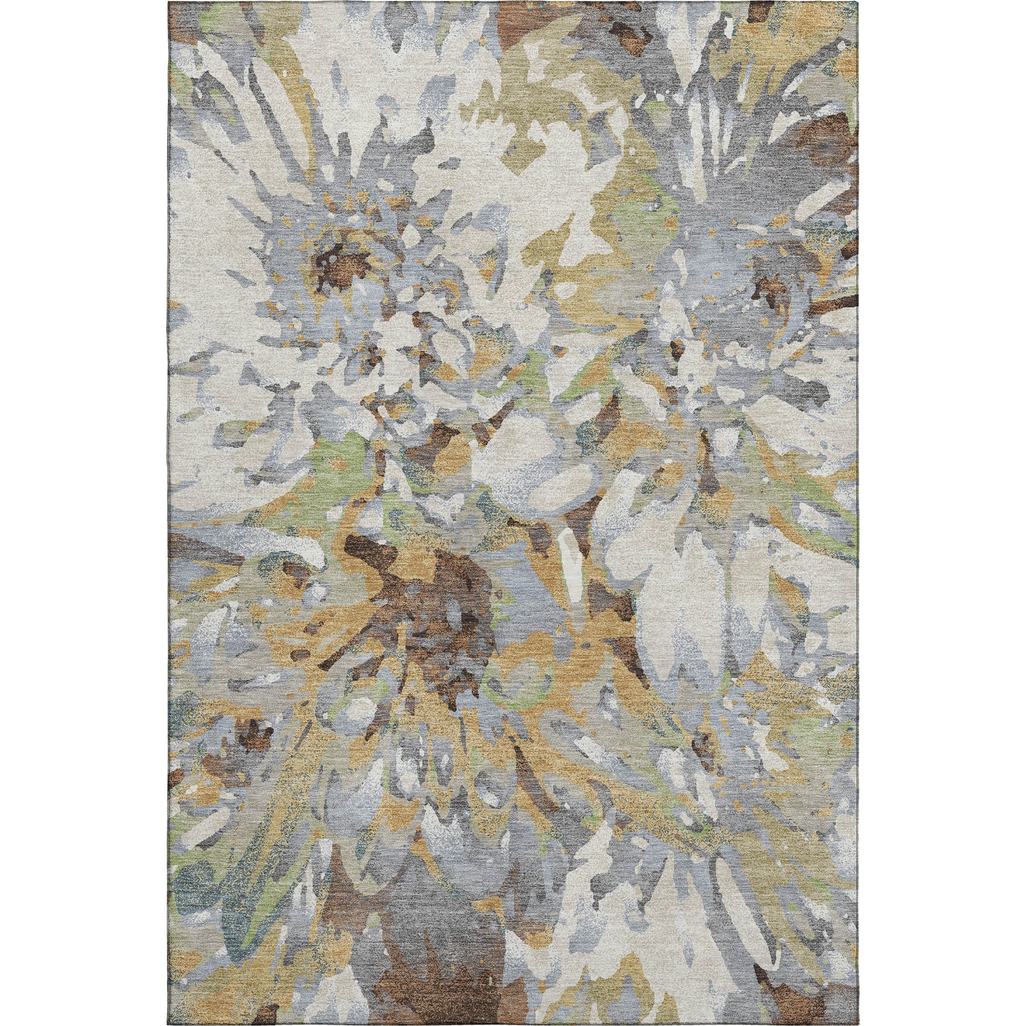 Lima Machine Washable Transitional Wheat Gold Rug 3' x 5' #shape_Rectangle