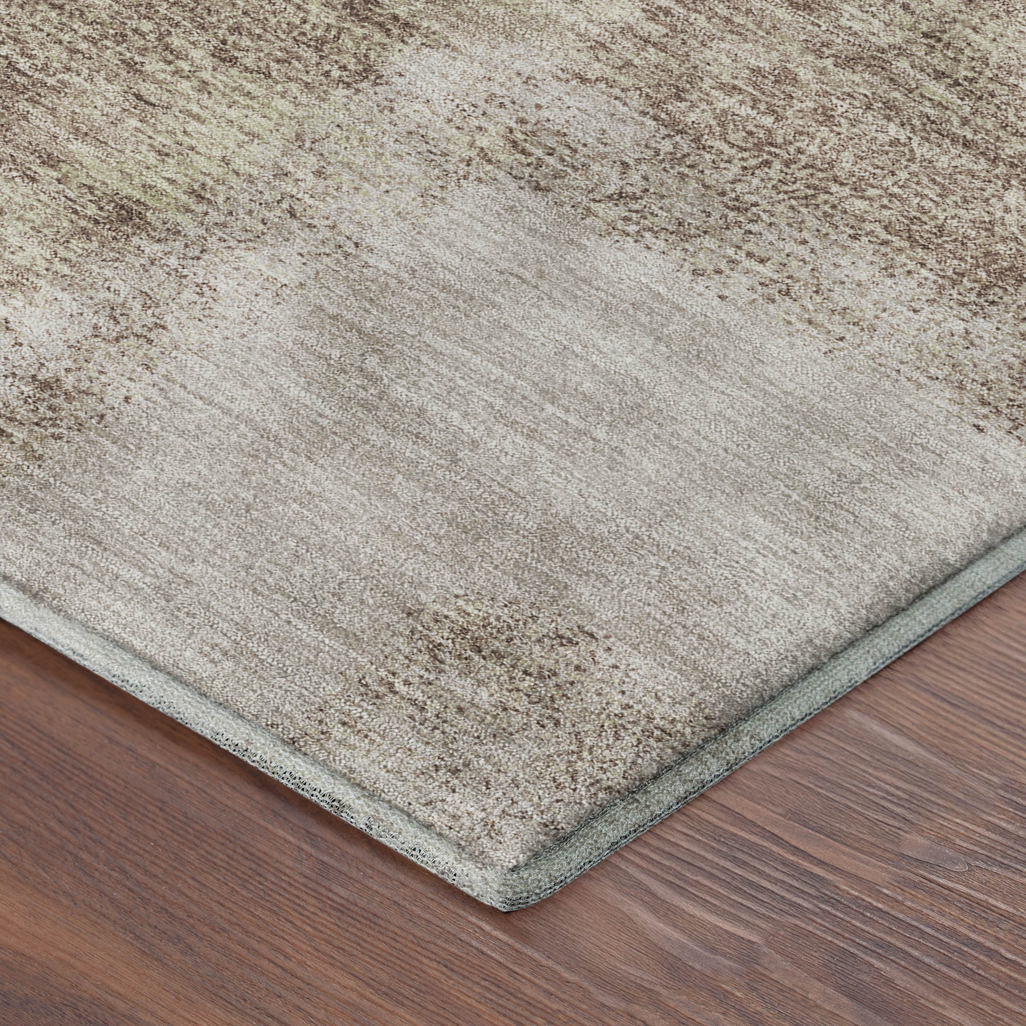 Prague Machine Washable Contemporary Gold Rug 1'8" x 2'6" #shape_Rectangle
