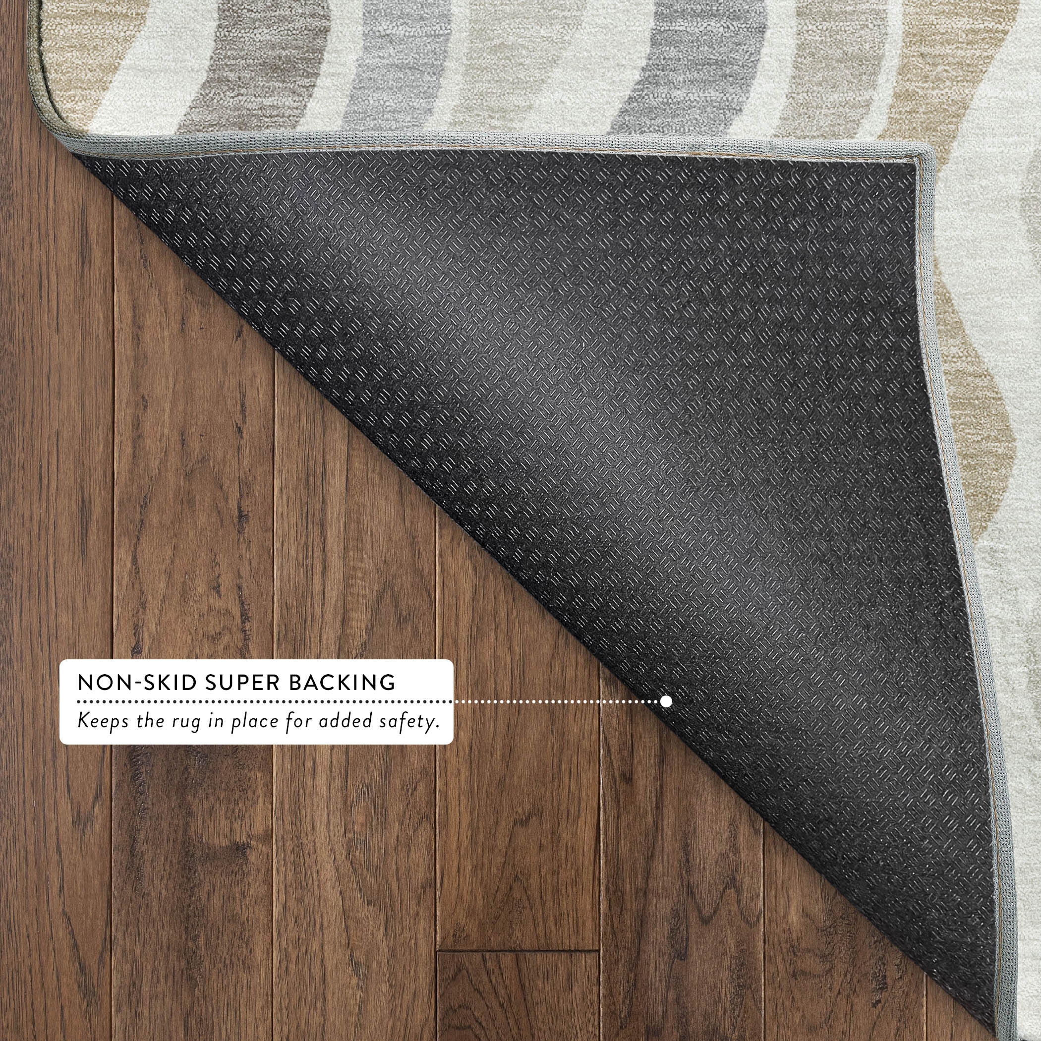 Florence Machine Washable Transitional Ivory Rug 1'8" x 2'6" #shape_Rectangle