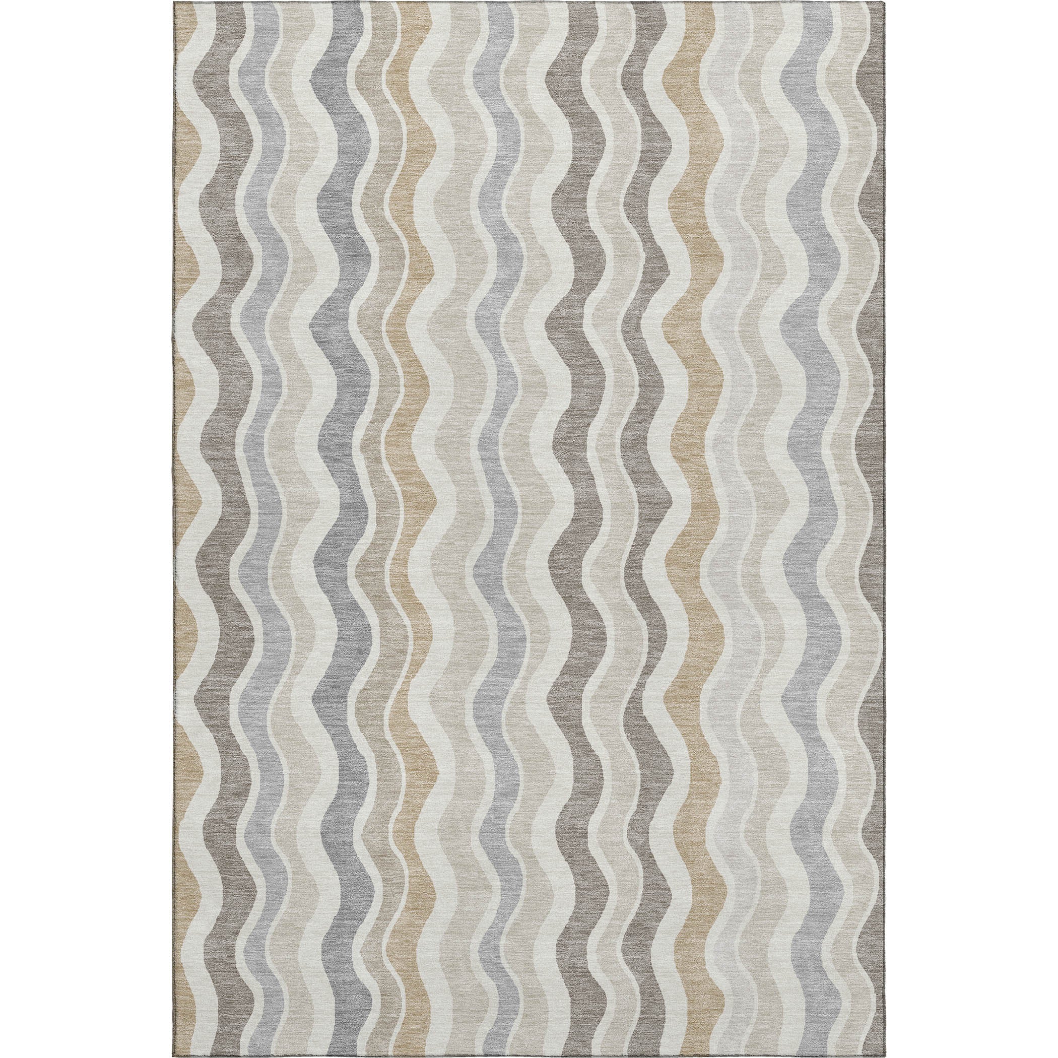 Florence Machine Washable Transitional Ivory Rug 3' x 5' #shape_Rectangle