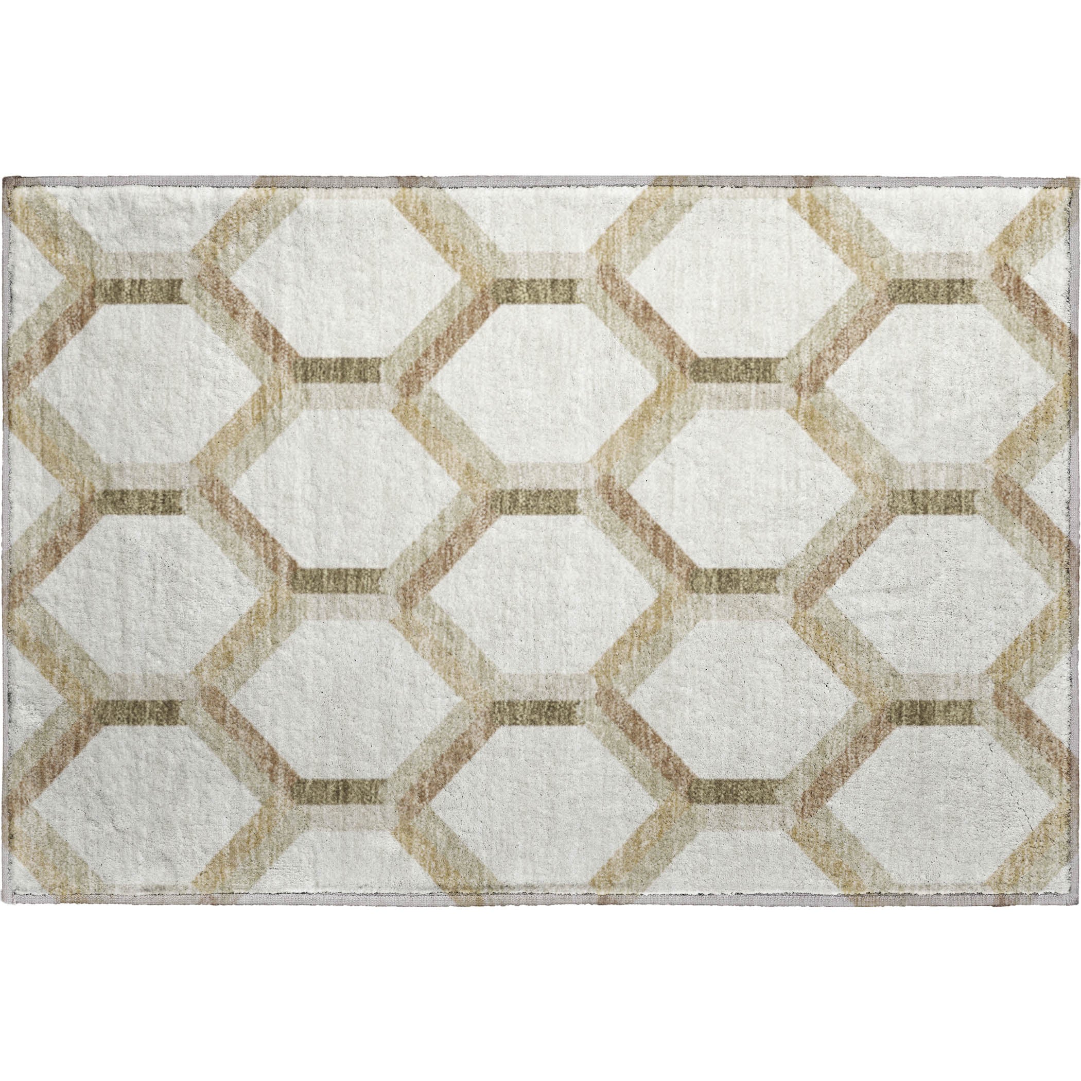 Ghent Machine Washable Transitional Ivory Rug 1'8" x 2'6" #shape_Rectangle