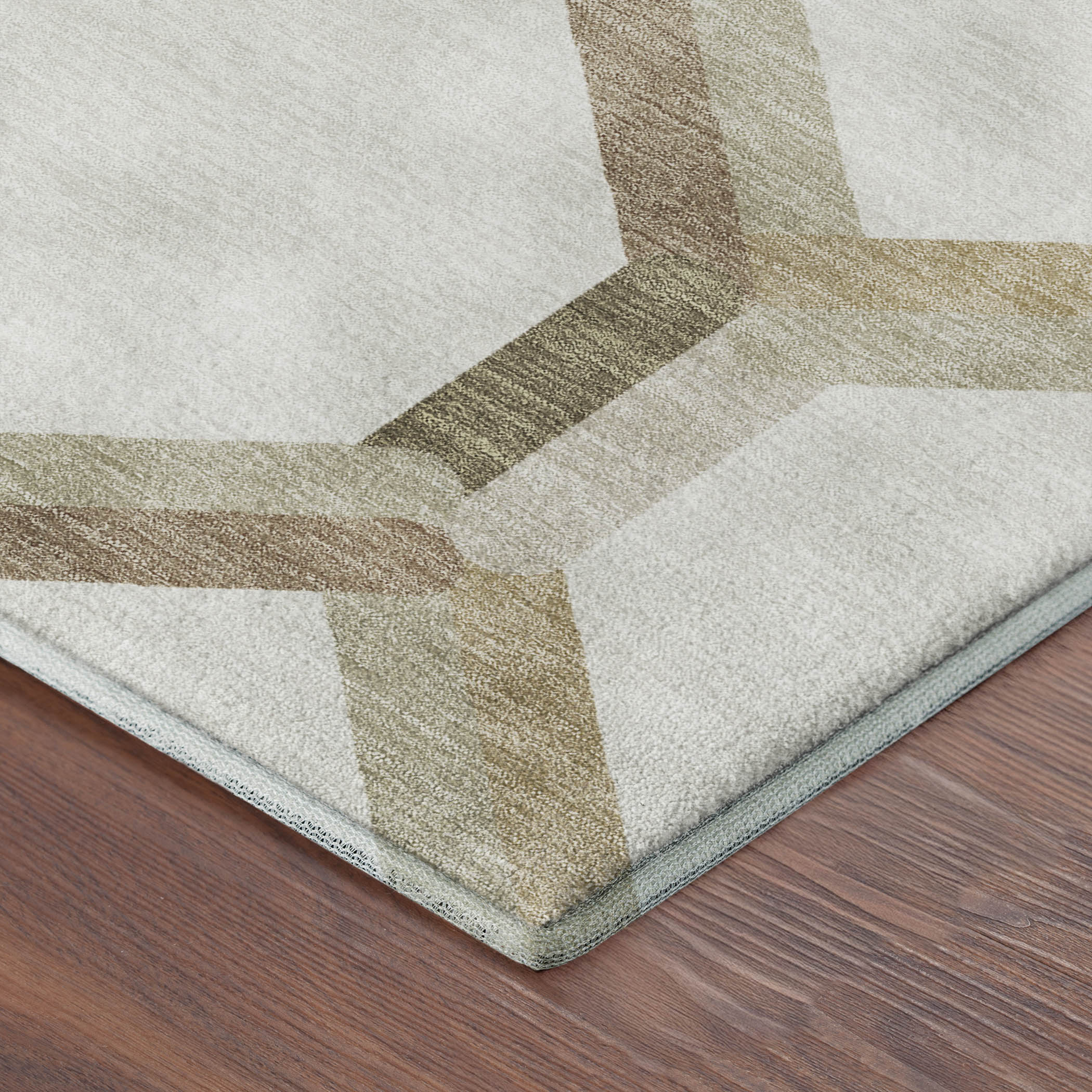 Ghent Machine Washable Transitional Ivory Rug 1'8" x 2'6" #shape_Rectangle
