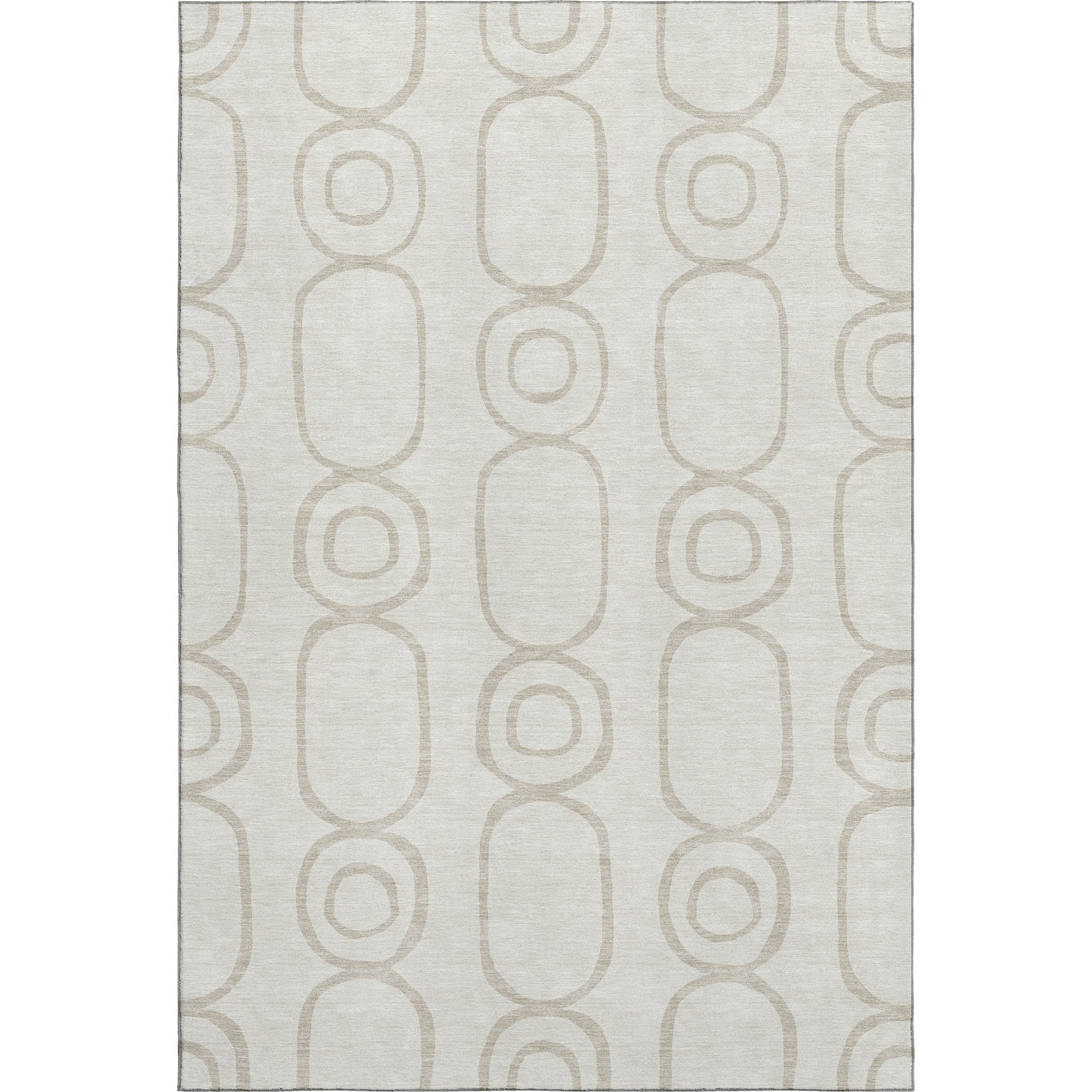 Mdina Machine Washable Transitional Ivory Rug 3' x 5' #shape_Rectangle