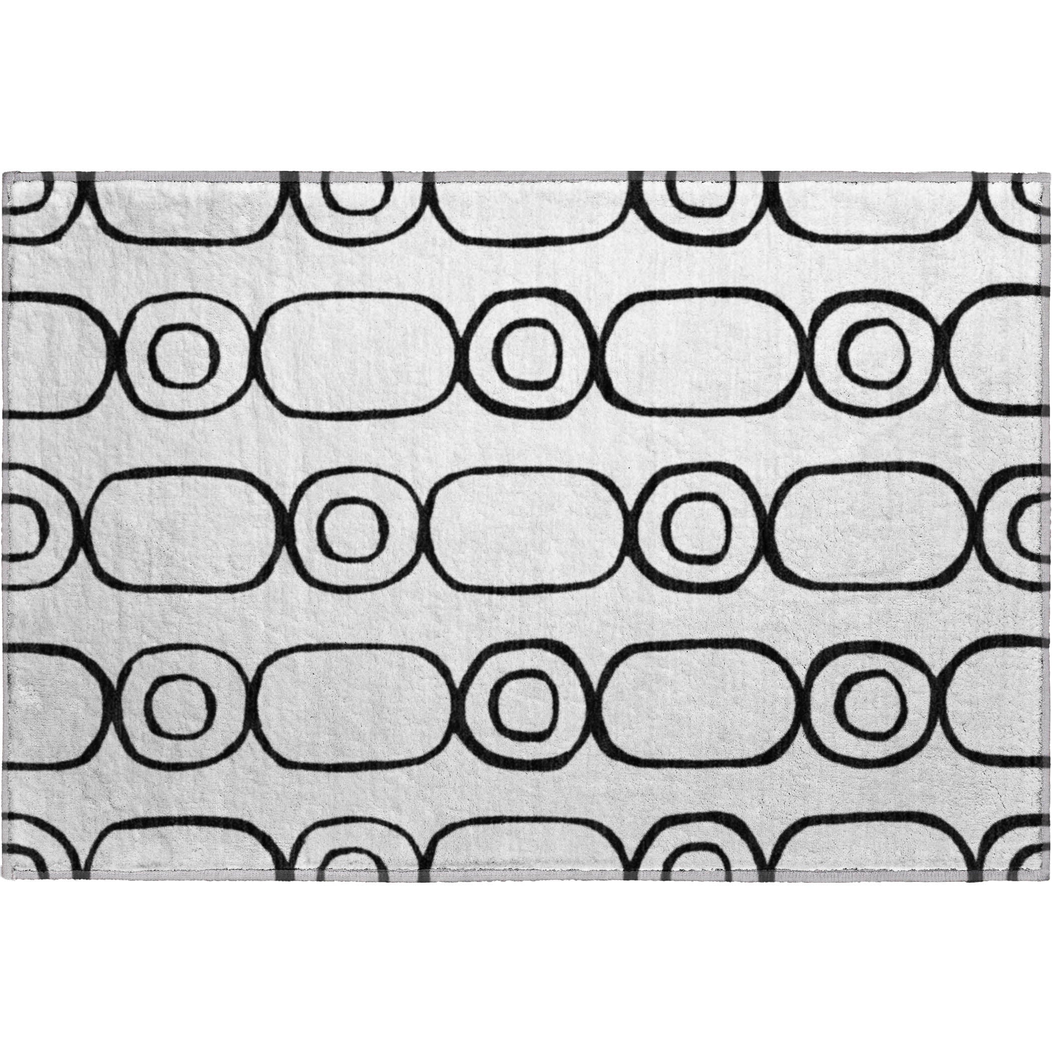 Mdina Machine Washable Transitional White Ivory Rug 1'8" x 2'6" #shape_Rectangle