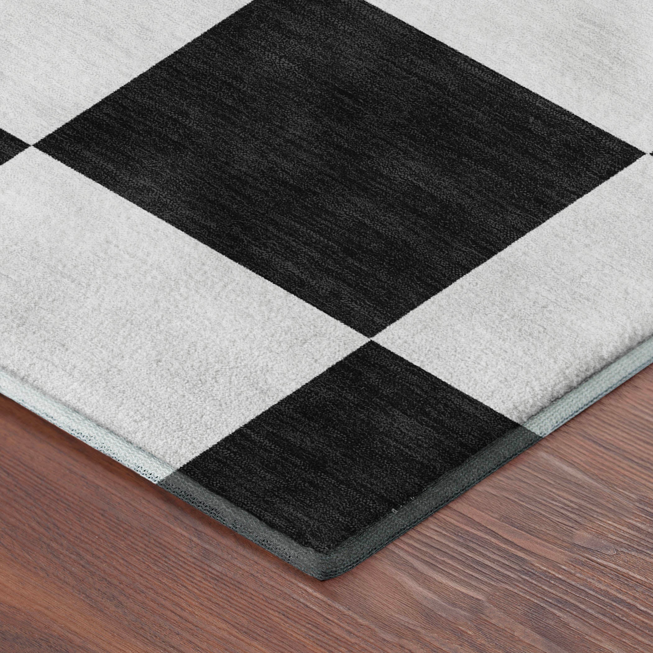 Budapest Machine Washable Transitional Black Rug 1'8" x 2'6" #shape_Rectangle