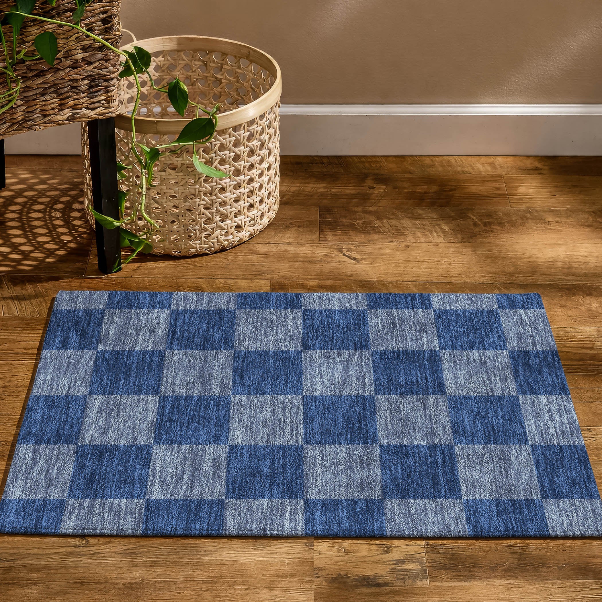Budapest Machine Washable Transitional Blue Rug 1'8" x 2'6" #shape_Rectangle