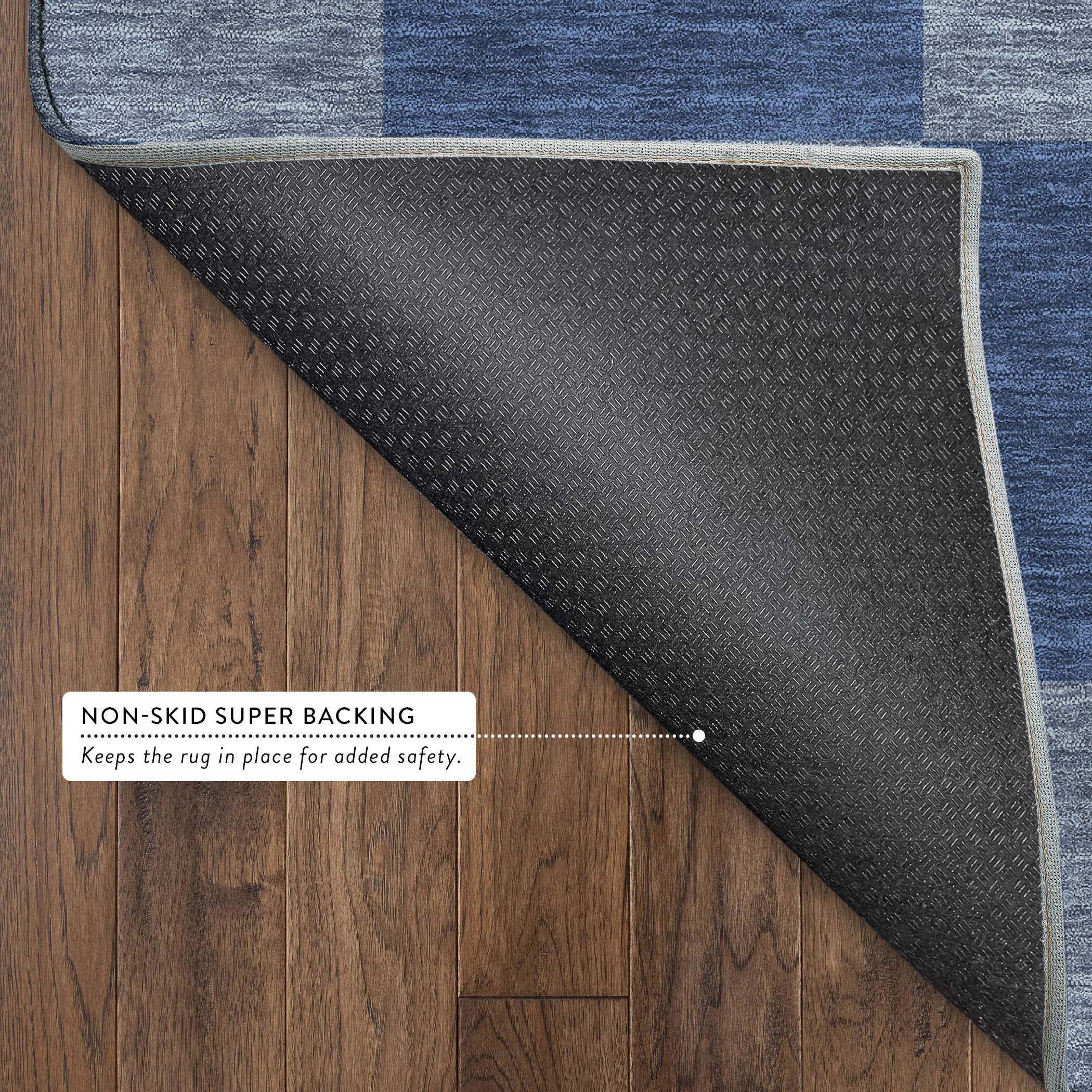 Budapest Machine Washable Transitional Blue Rug 1'8" x 2'6" #shape_Rectangle