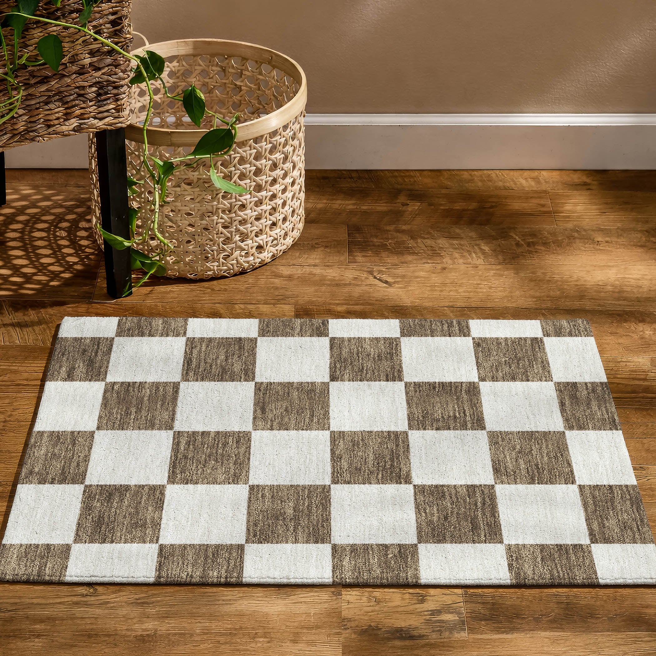 Budapest Machine Washable Transitional Chocolate Brown Rug 1'8" x 2'6" #shape_Rectangle