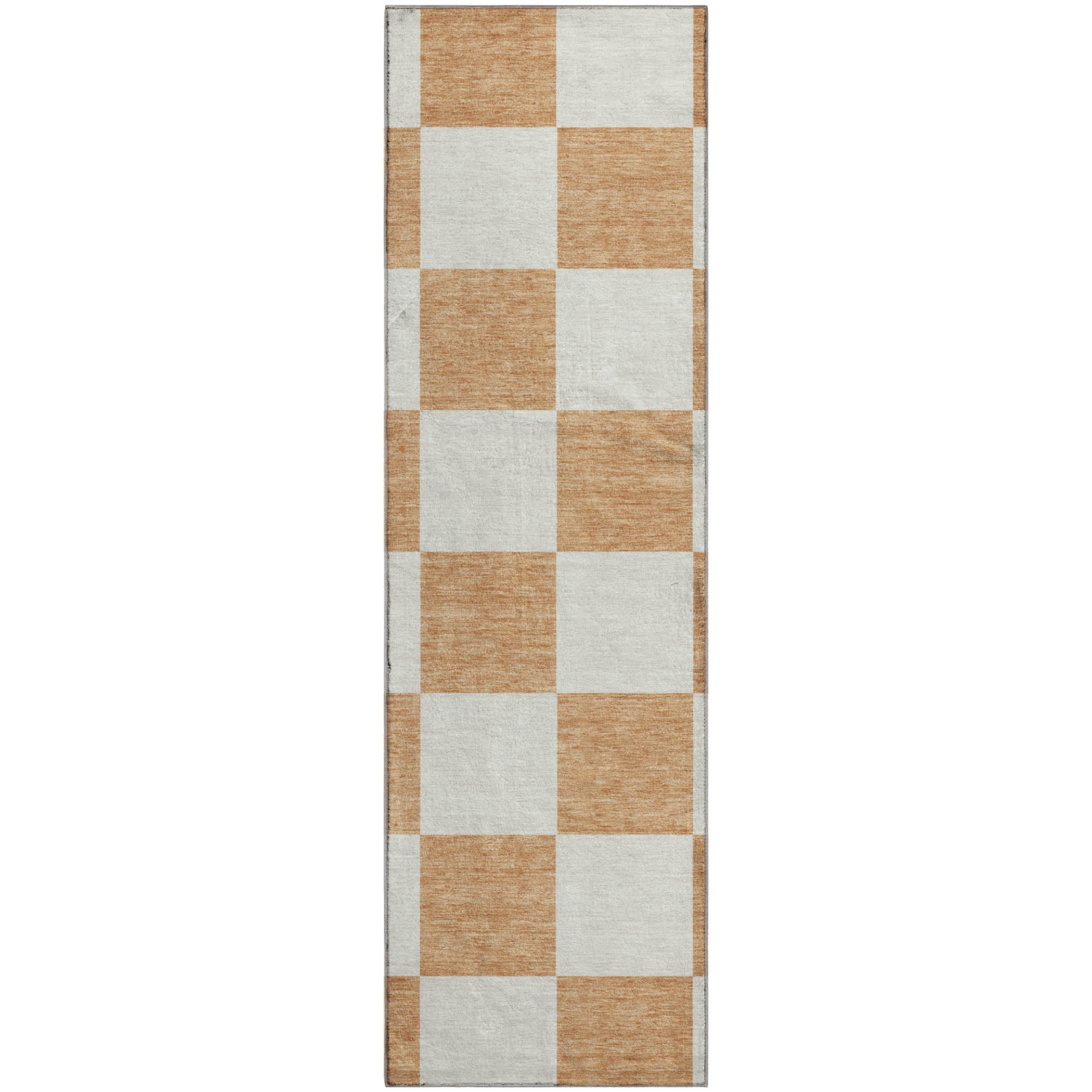 Budapest Machine Washable Transitional Copper Orange Rug 2'3" x 7'6" #shape_Runner