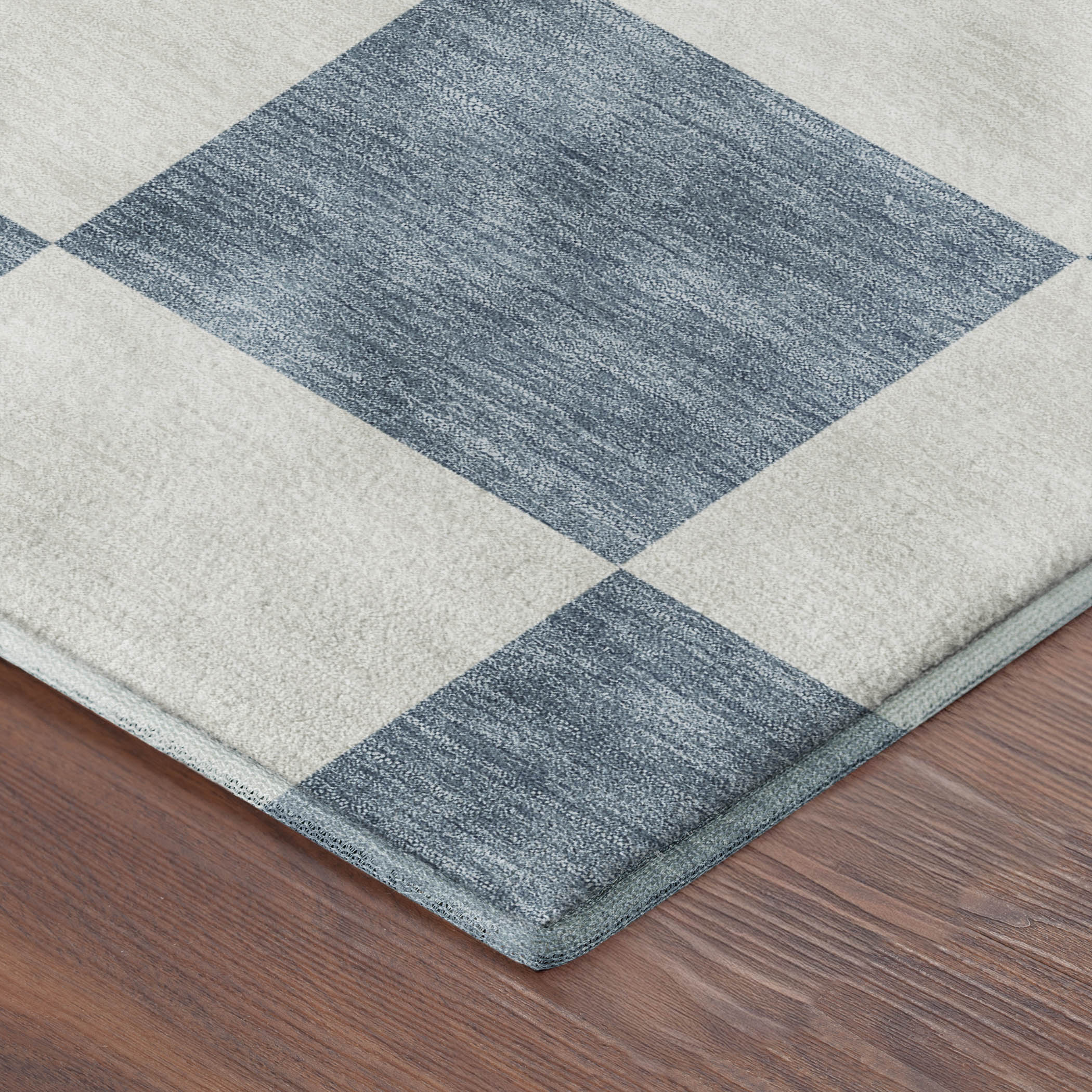 Budapest Machine Washable Transitional Denim Blue Rug 1'8" x 2'6" #shape_Rectangle