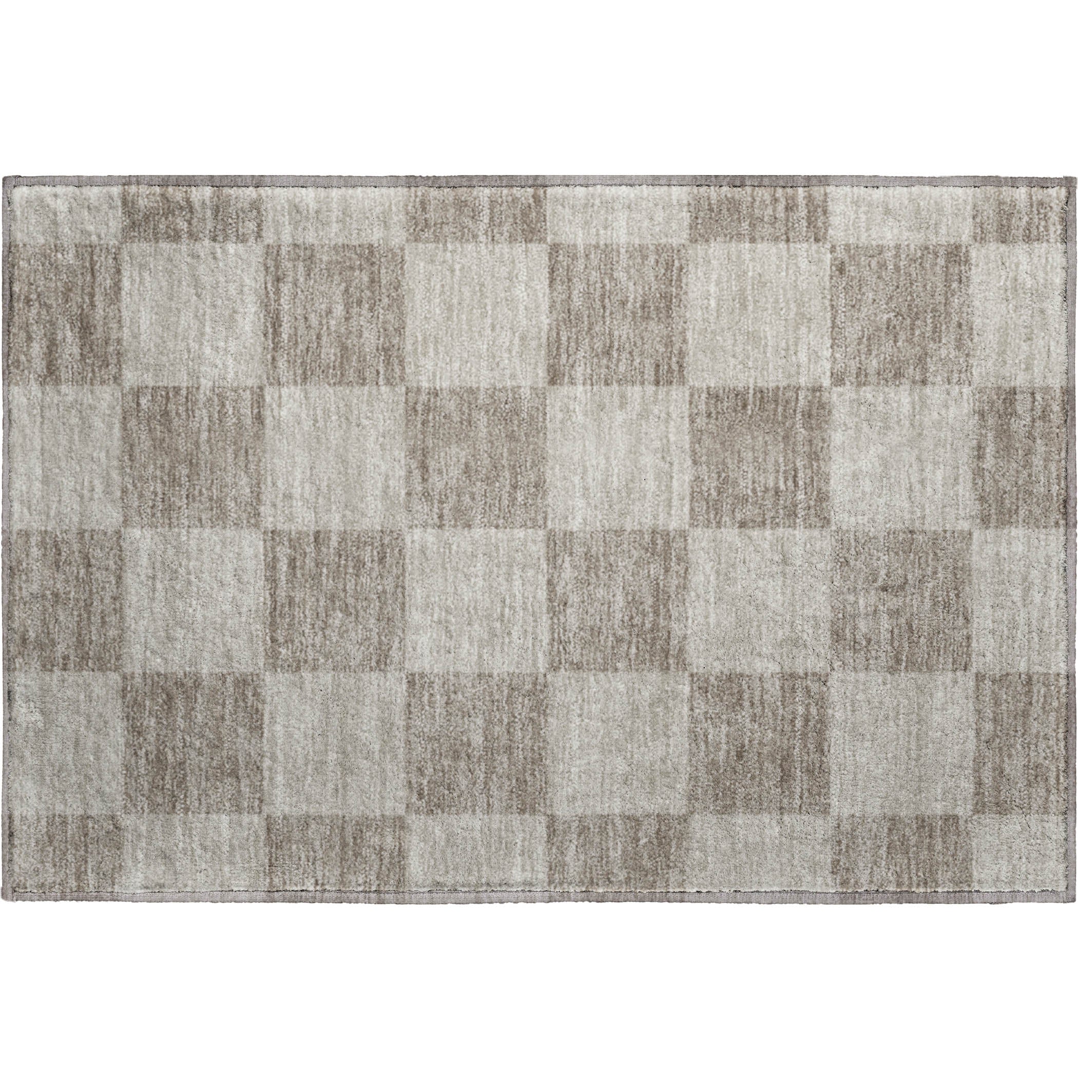 Budapest Machine Washable Transitional Khaki Brown Rug 1'8" x 2'6" #shape_Rectangle