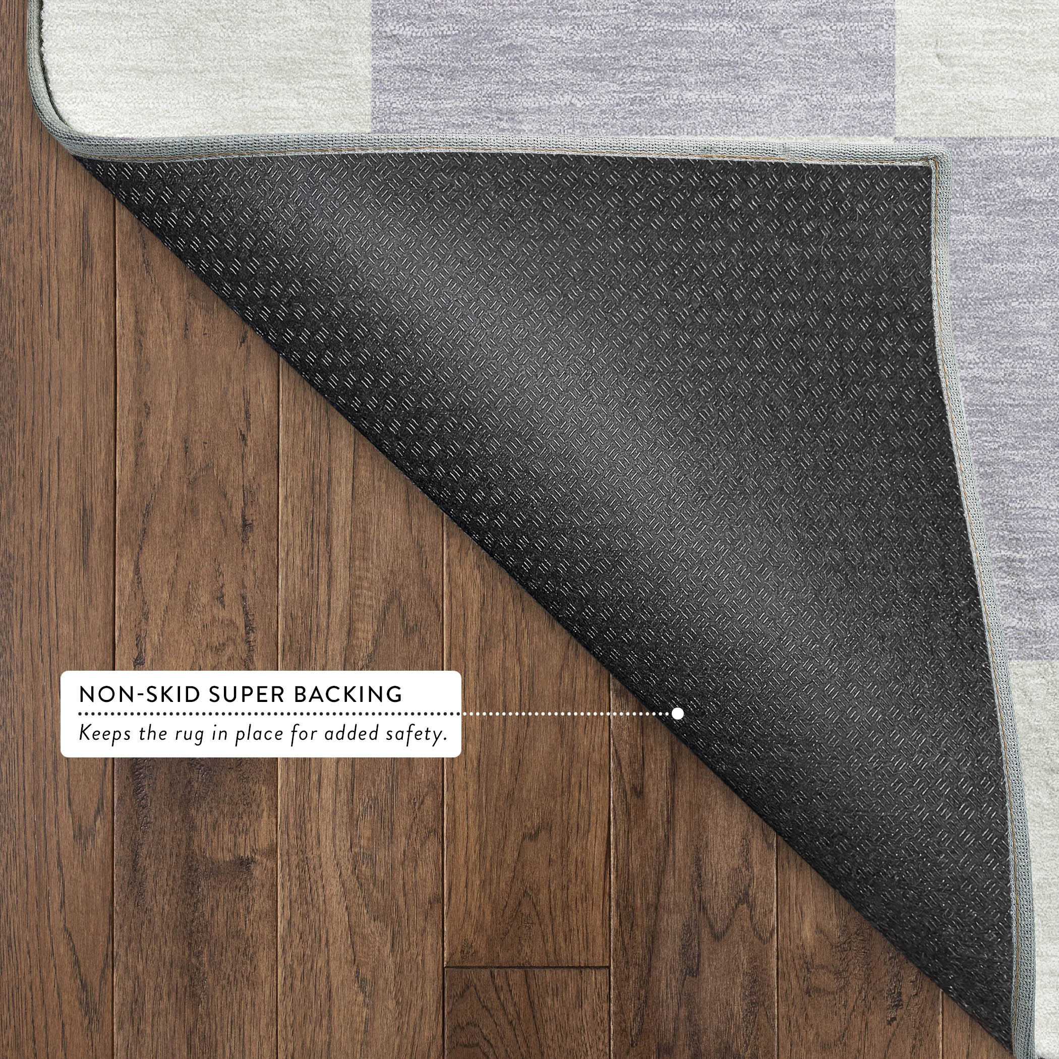 Budapest Machine Washable Transitional Lavender Purple Rug 1'8" x 2'6" #shape_Rectangle