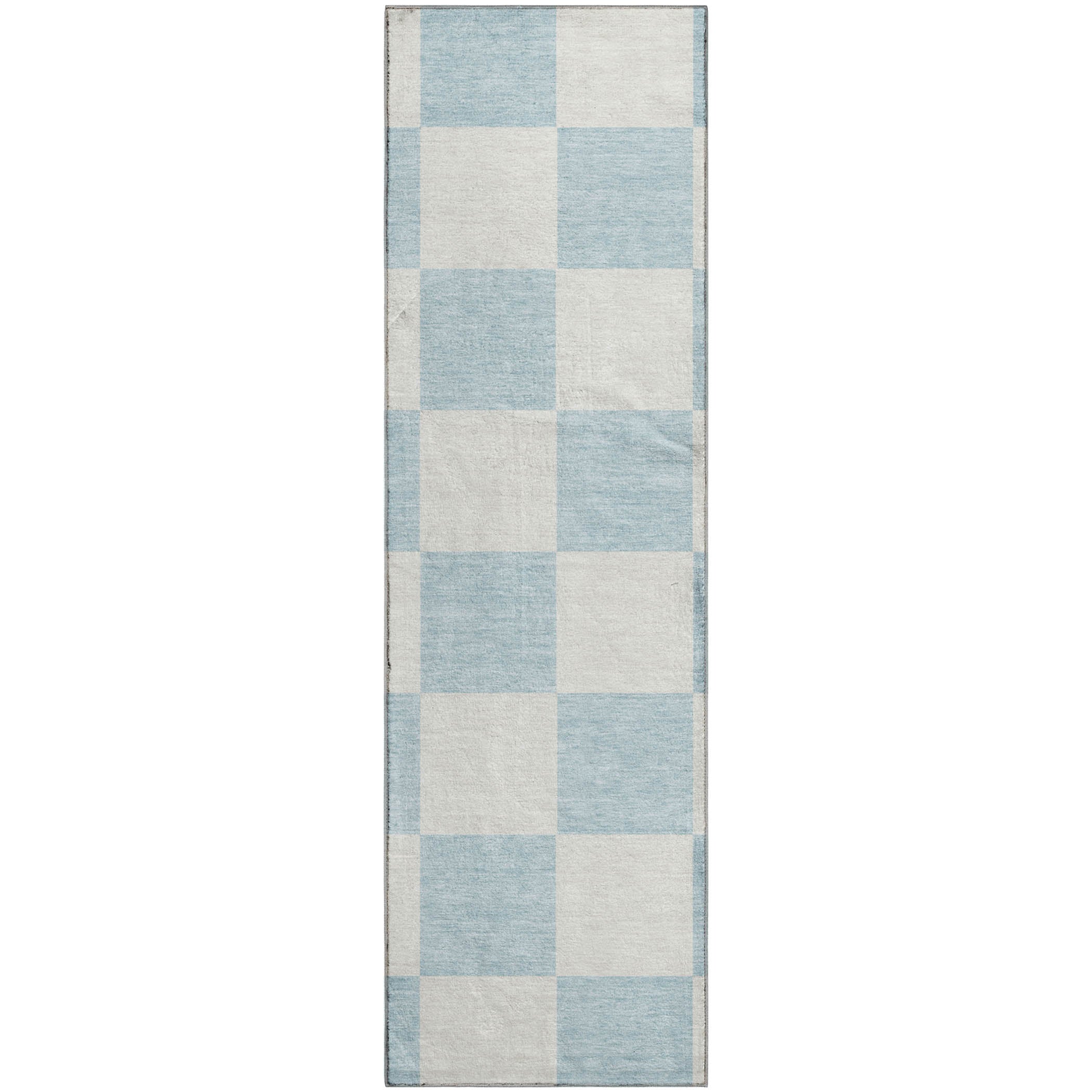 Budapest Machine Washable Transitional Sky Blue Rug 2'3" x 7'6" #shape_Runner