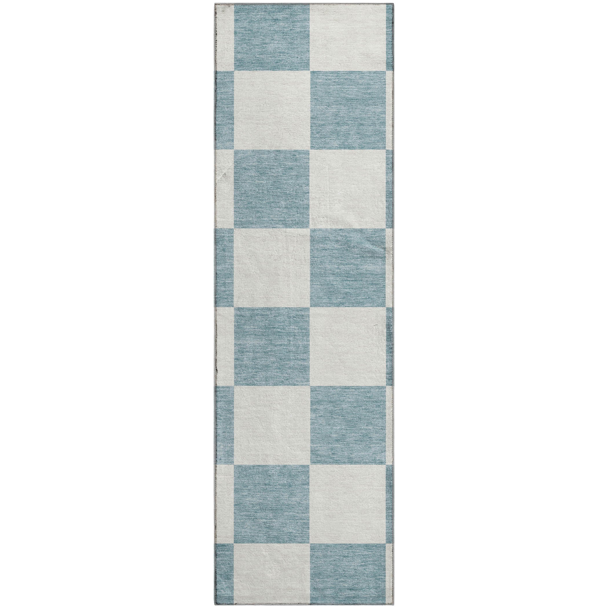 Budapest Machine Washable Transitional Teal Rug 2'3" x 7'6" #shape_Runner