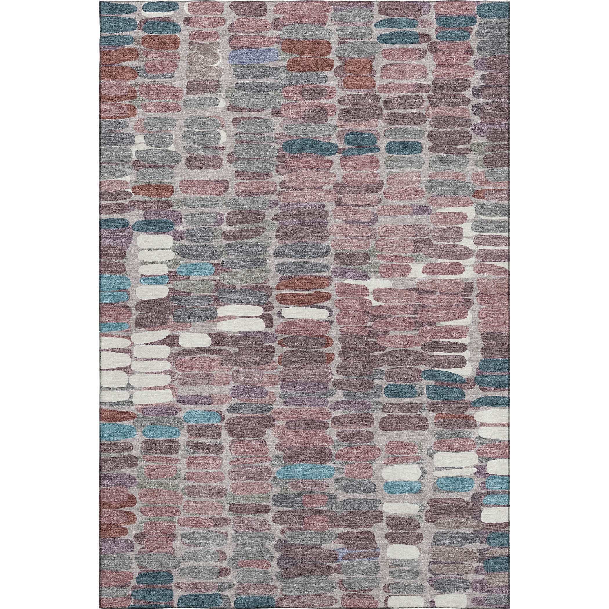 Siena Machine Washable Transitional Blush Pink Rug 3' x 5' #shape_Rectangle