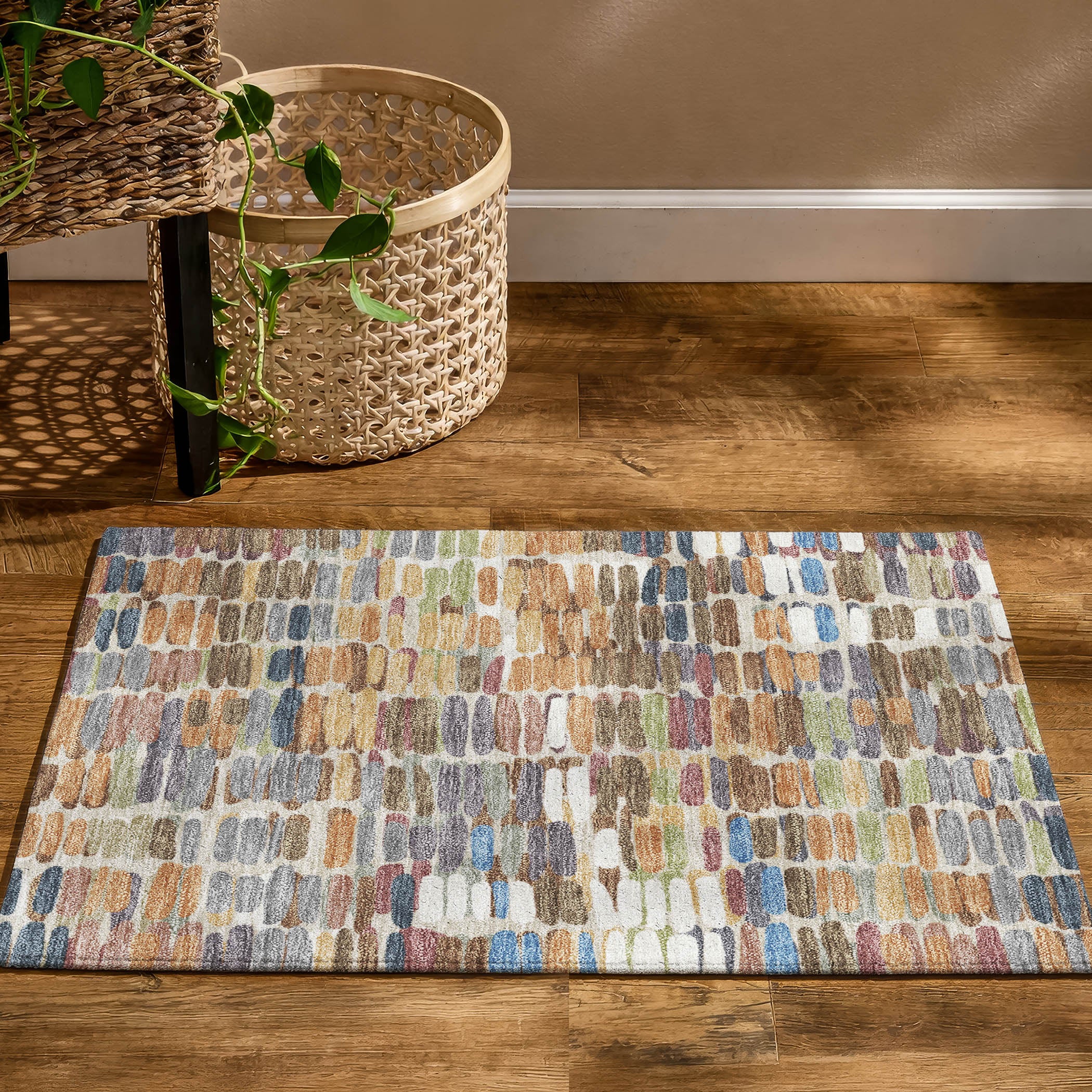 Siena Machine Washable Transitional Copper Orange Rug 1'8" x 2'6" #shape_Rectangle