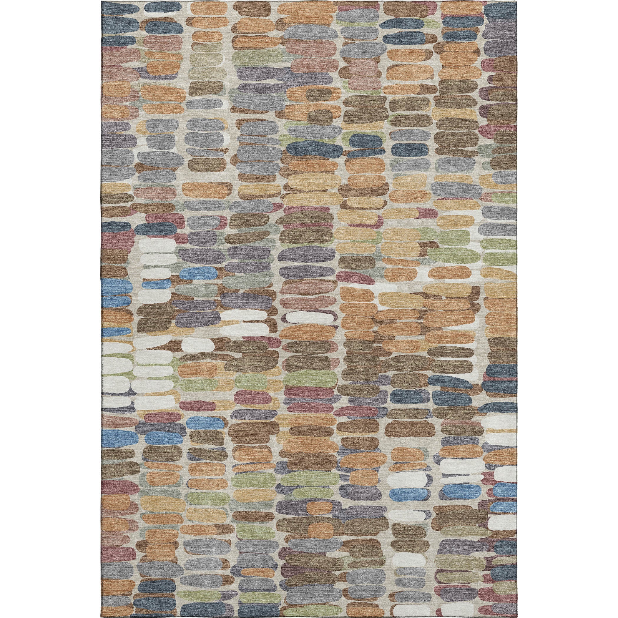 Siena Machine Washable Transitional Copper Orange Rug 3' x 5' #shape_Rectangle