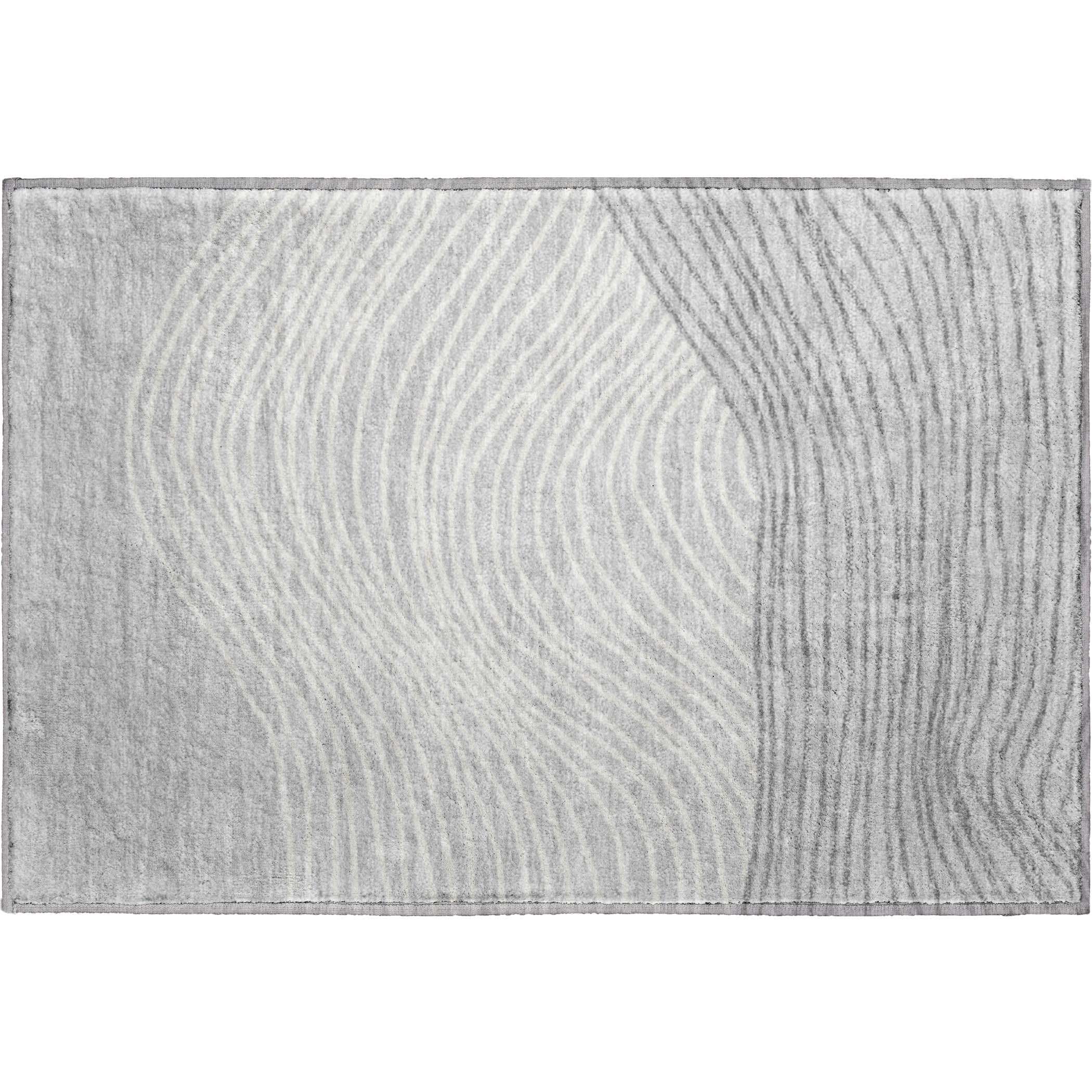 Bern Machine Washable Transitional Gray Rug 1'8" x 2'6" #shape_Rectangle