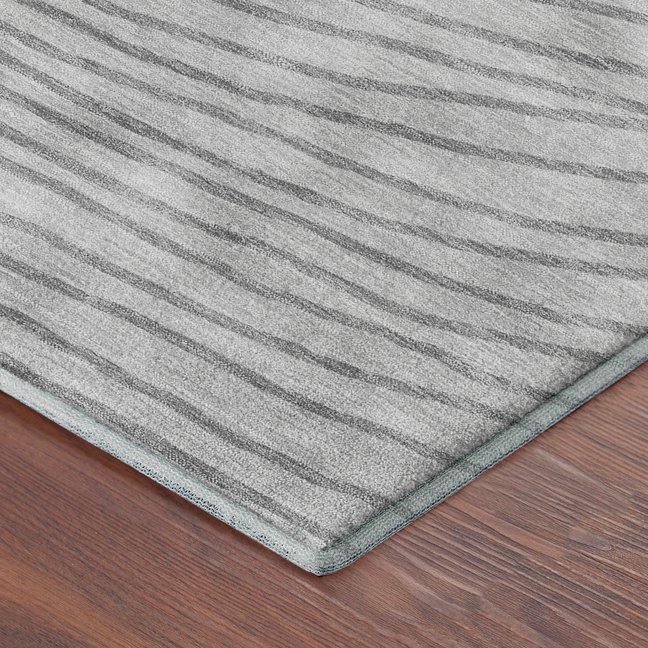 Bern Machine Washable Transitional Gray Rug 1'8" x 2'6" #shape_Rectangle