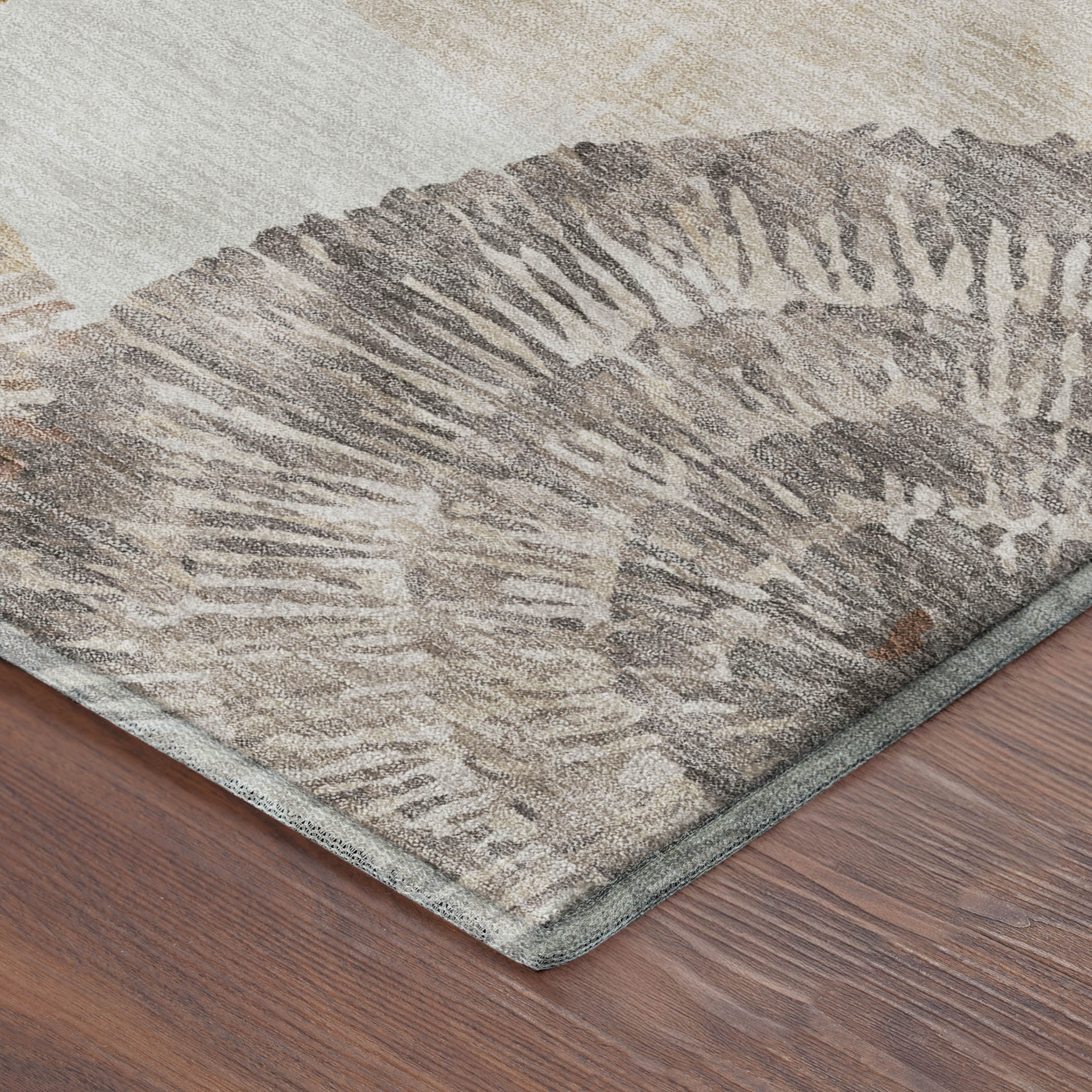Vienna Machine Washable Transitional Copper Orange Rug 1'8" x 2'6" #shape_Rectangle