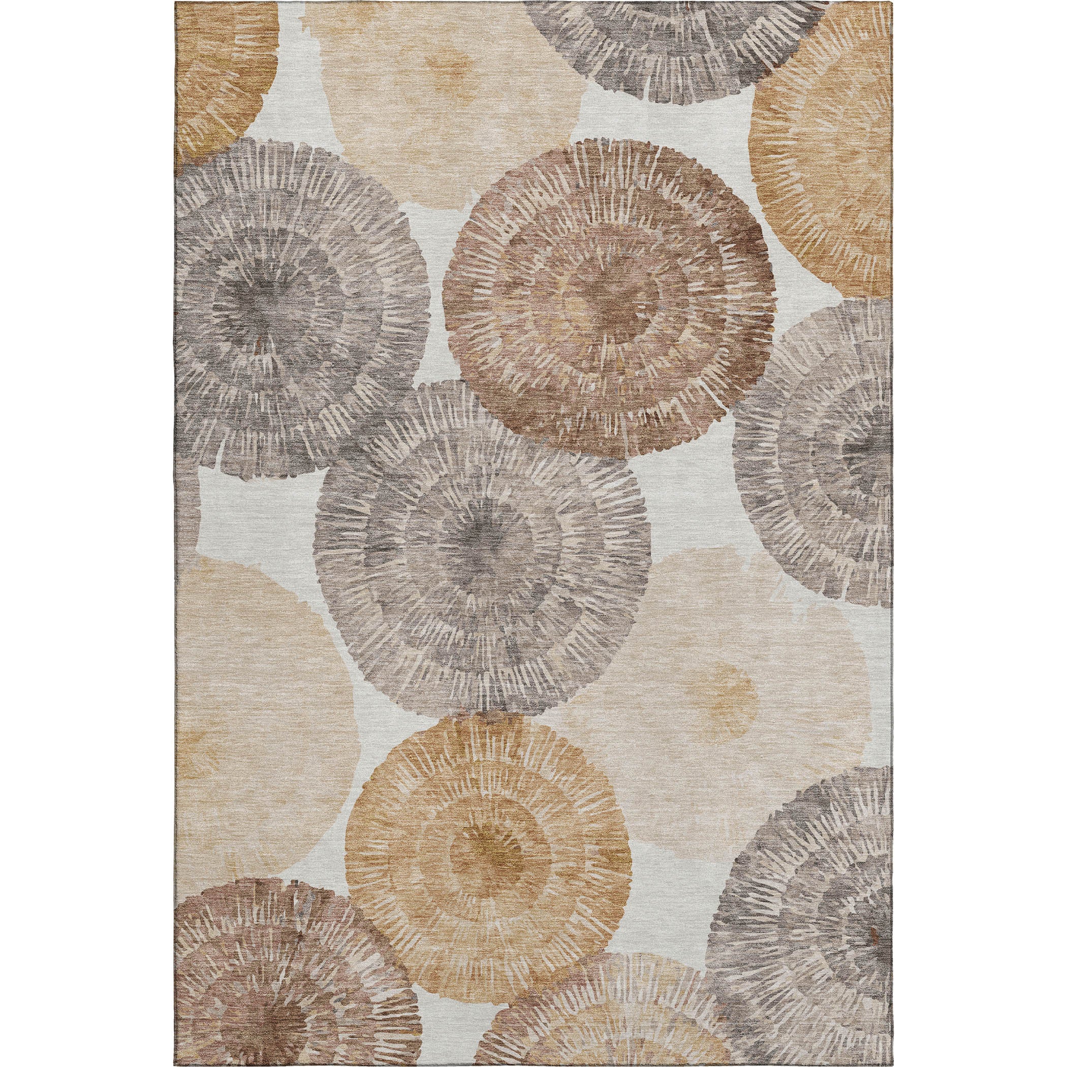 Vienna Machine Washable Transitional Copper Orange Rug 3' x 5' #shape_Rectangle