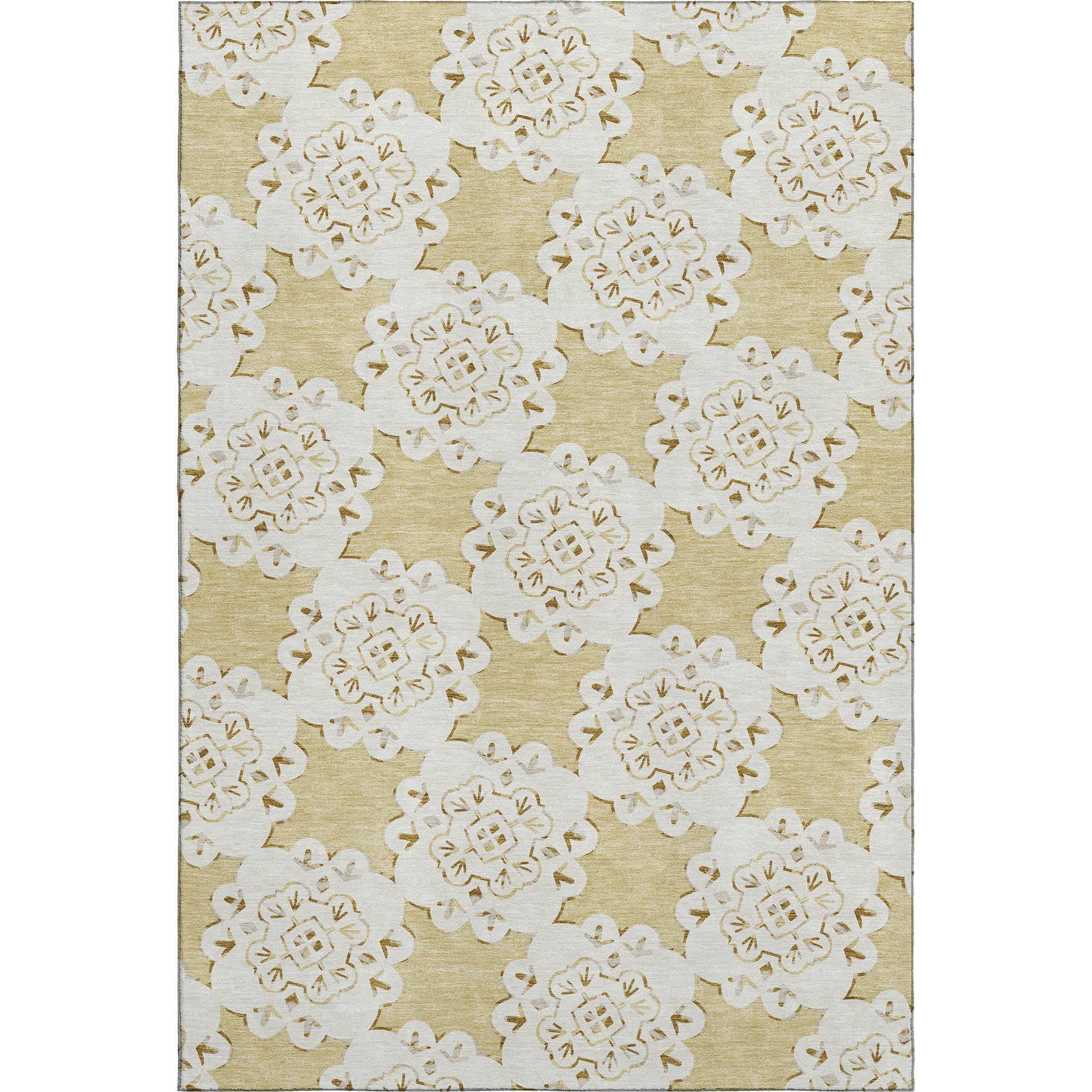 Mostar Machine Washable Transitional Wheat Gold Rug 3' x 5' #shape_Rectangle