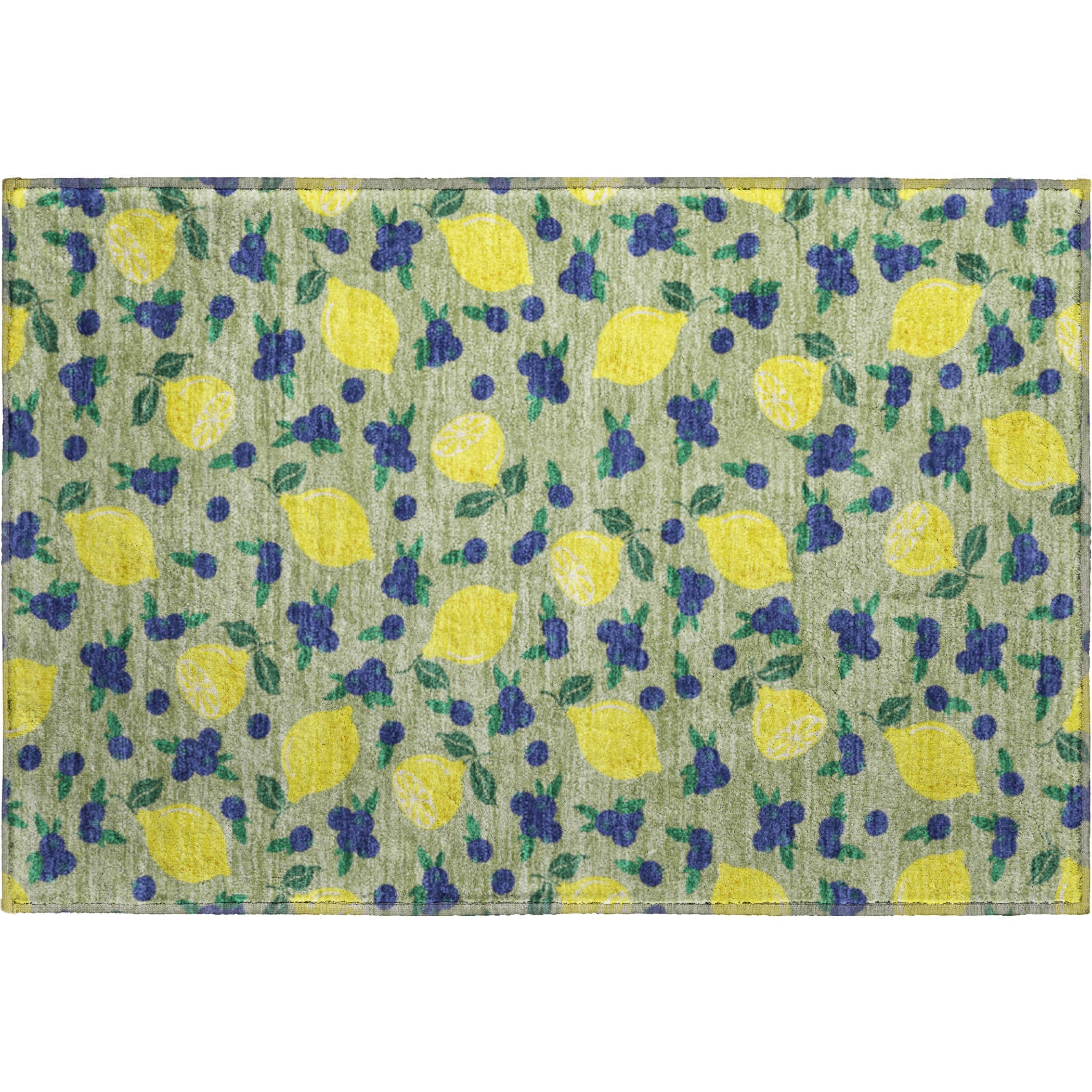Lucerne Machine Washable Transitional Aloe Green Rug 1'8" x 2'6" #shape_Rectangle