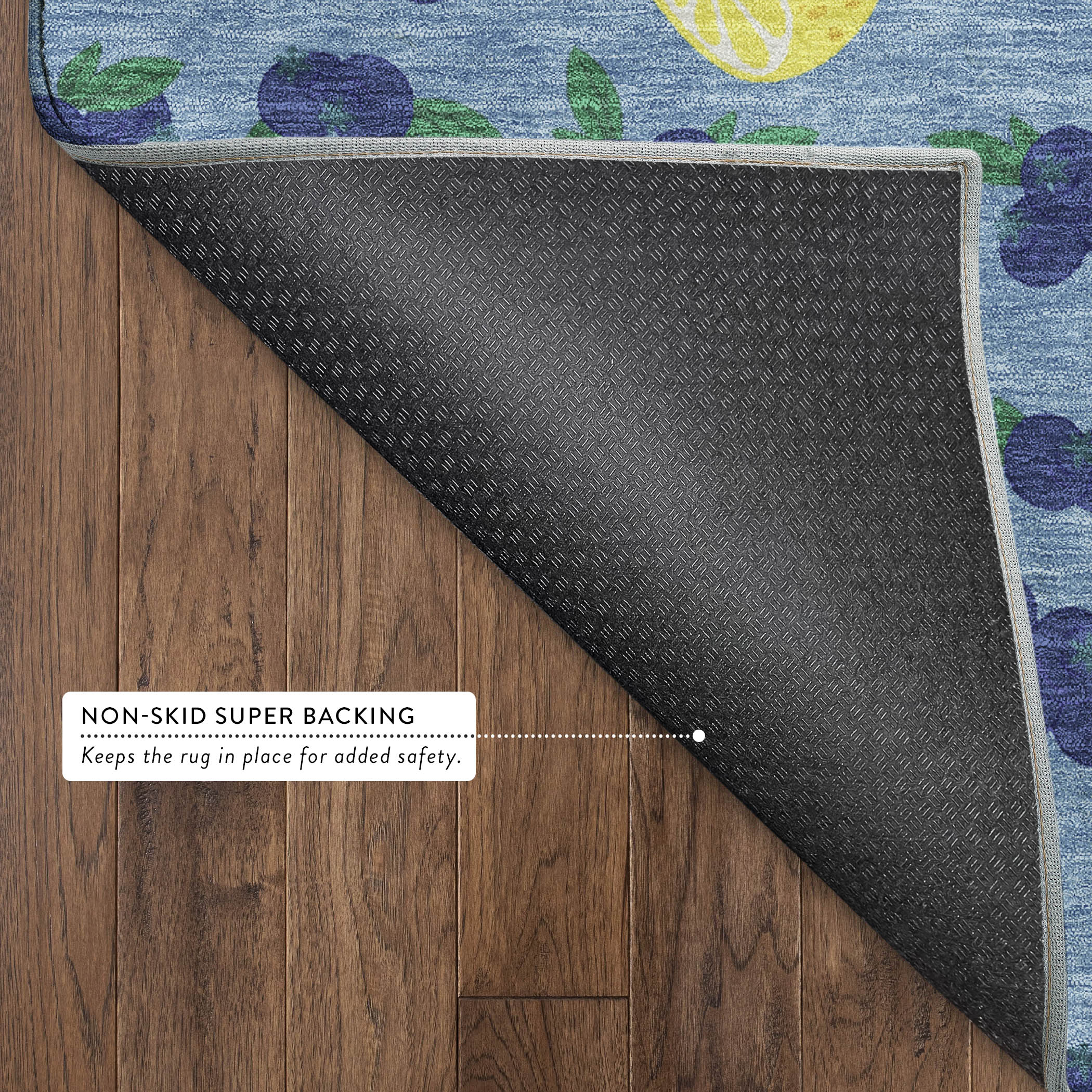 Lucerne Machine Washable Transitional Denim Blue Rug 1'8" x 2'6" #shape_Rectangle