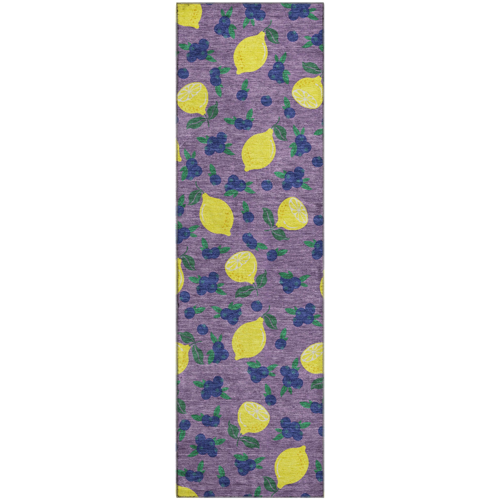 Lucerne Machine Washable Transitional Lavender Purple Rug 2'3" x 7'6" #shape_Runner