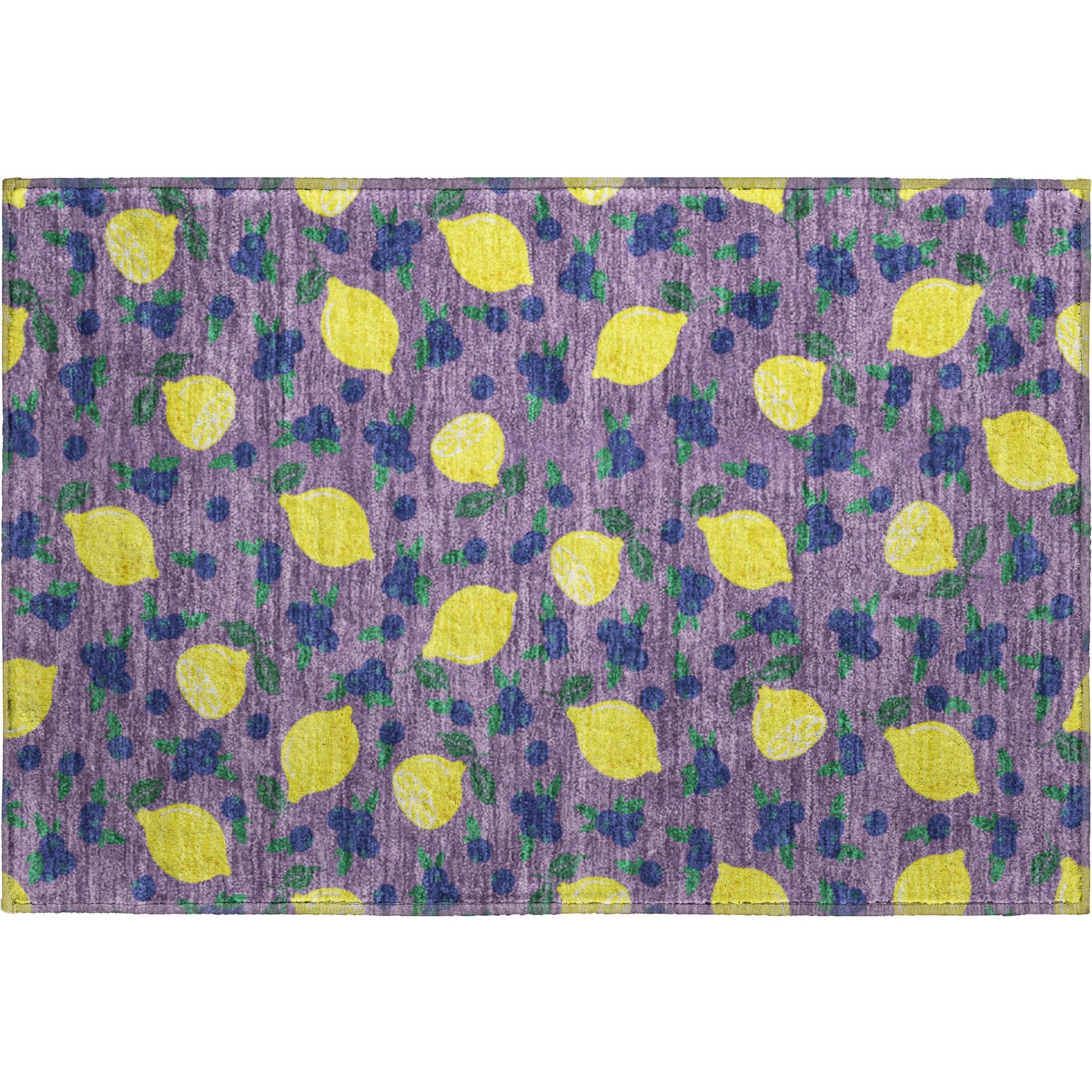 Lucerne Machine Washable Transitional Lavender Purple Rug 1'8" x 2'6" #shape_Rectangle