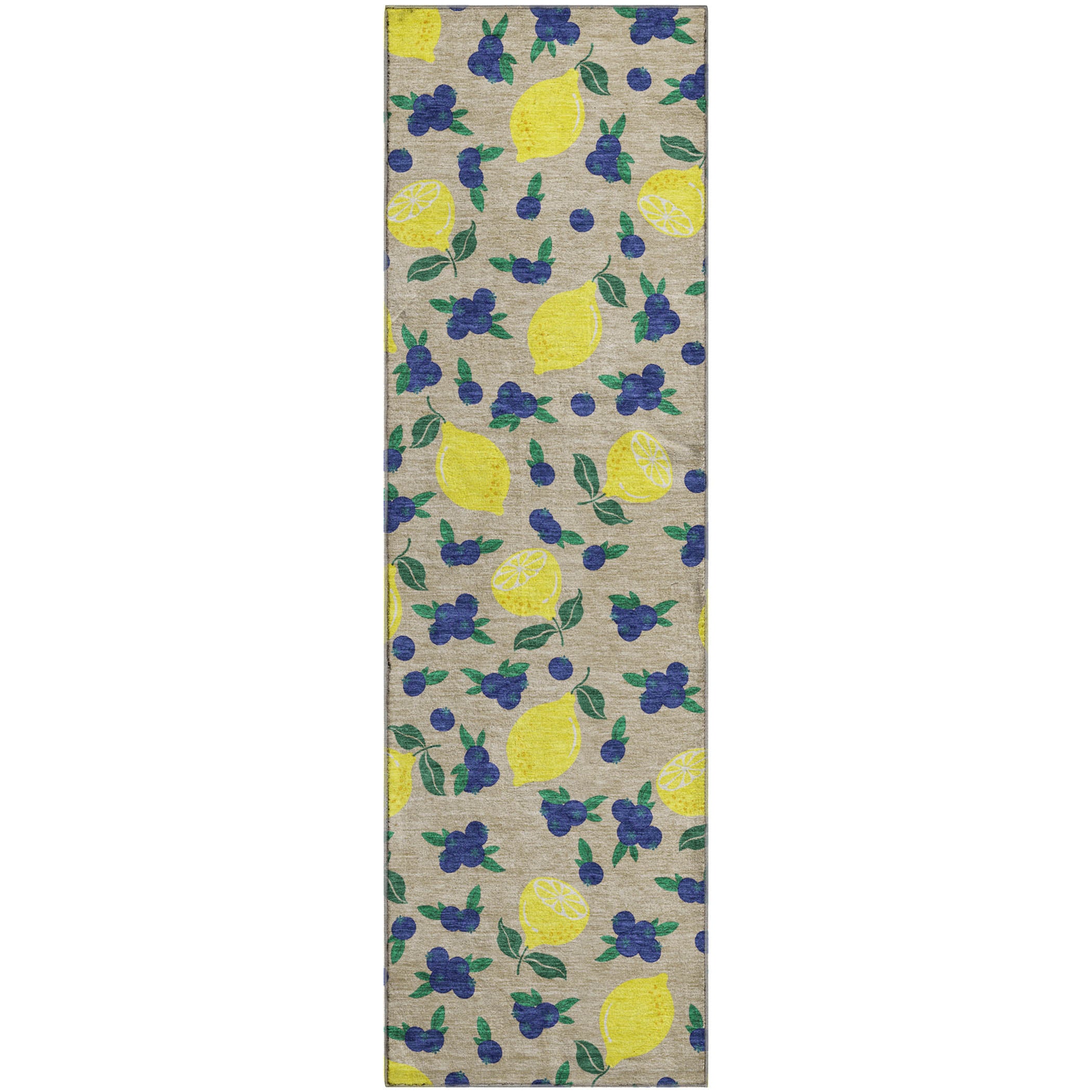 Lucerne Machine Washable Transitional Putty Ivory Rug 2'3" x 7'6" #shape_Runner