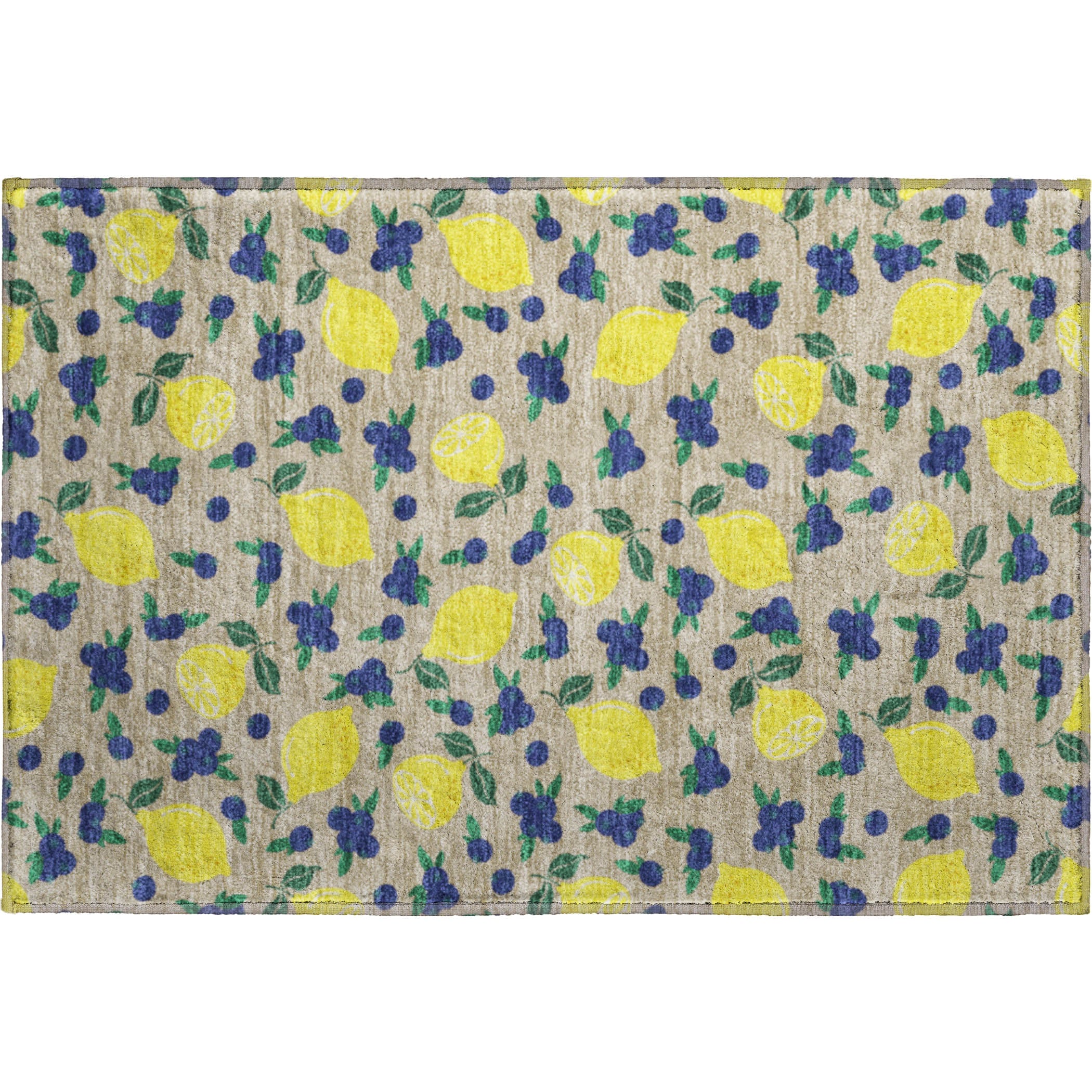 Lucerne Machine Washable Transitional Putty Ivory Rug 1'8" x 2'6" #shape_Rectangle