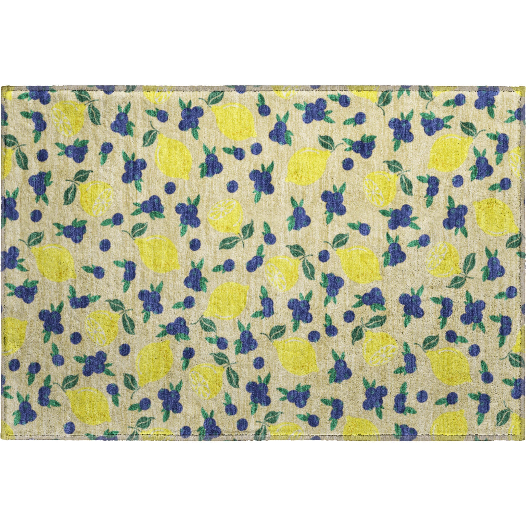 Lucerne Machine Washable Transitional Wheat Gold Rug 1'8" x 2'6" #shape_Rectangle