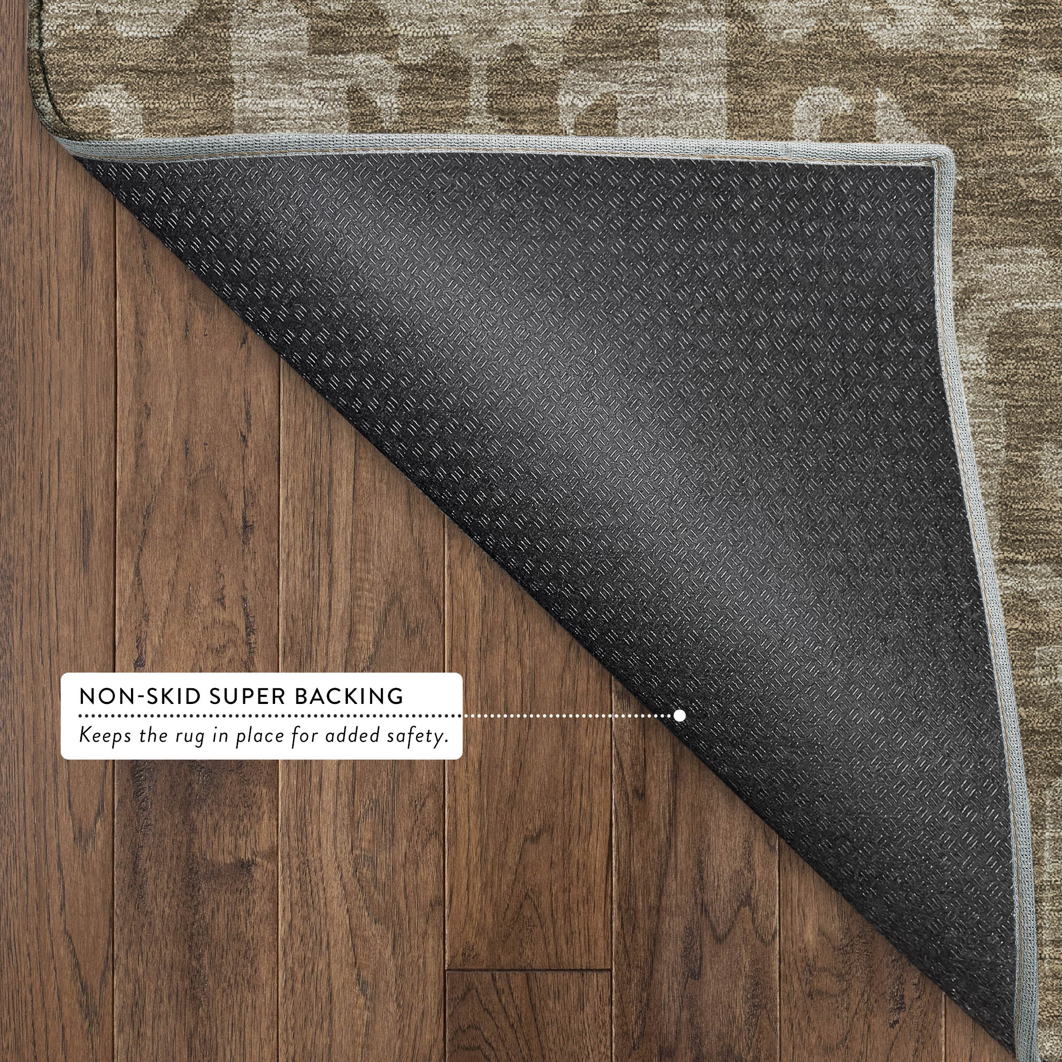 Sarajevo Machine Washable Traditional Brown Rug 1'8" x 2'6" #shape_Rectangle