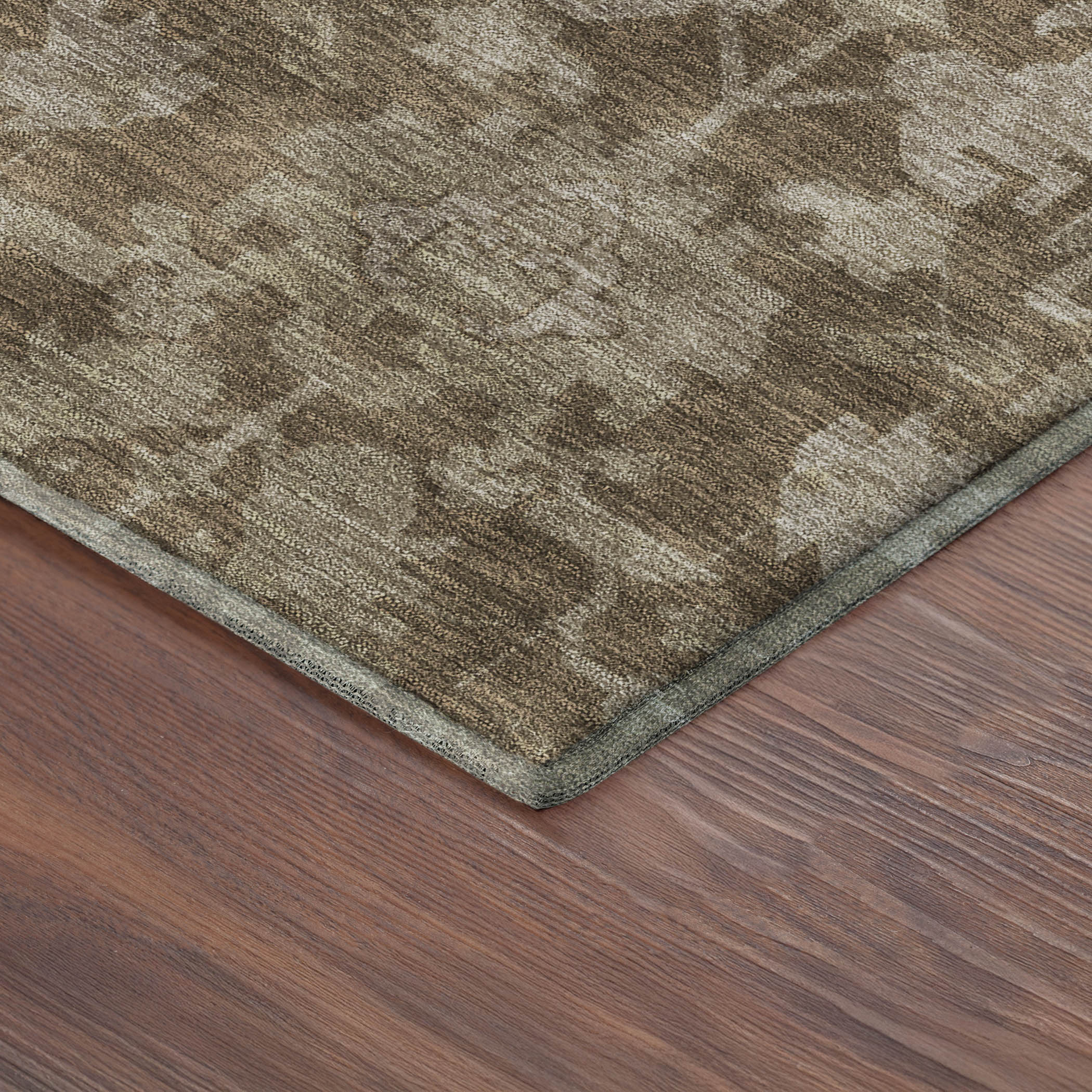 Sarajevo Machine Washable Traditional Brown Rug 1'8" x 2'6" #shape_Rectangle
