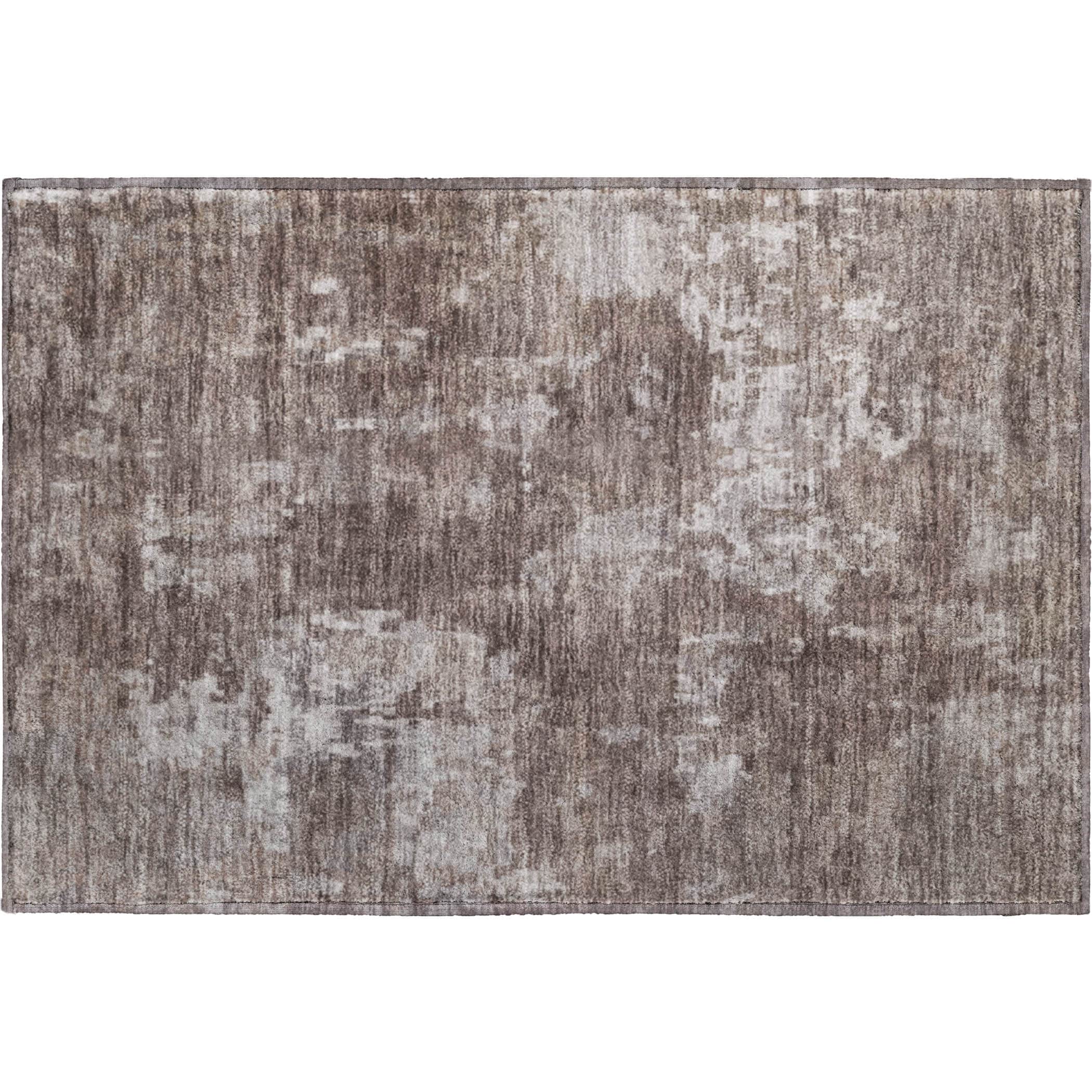 Kotor Machine Washable Transitional Brown Rug 1'8" x 2'6" #shape_Rectangle