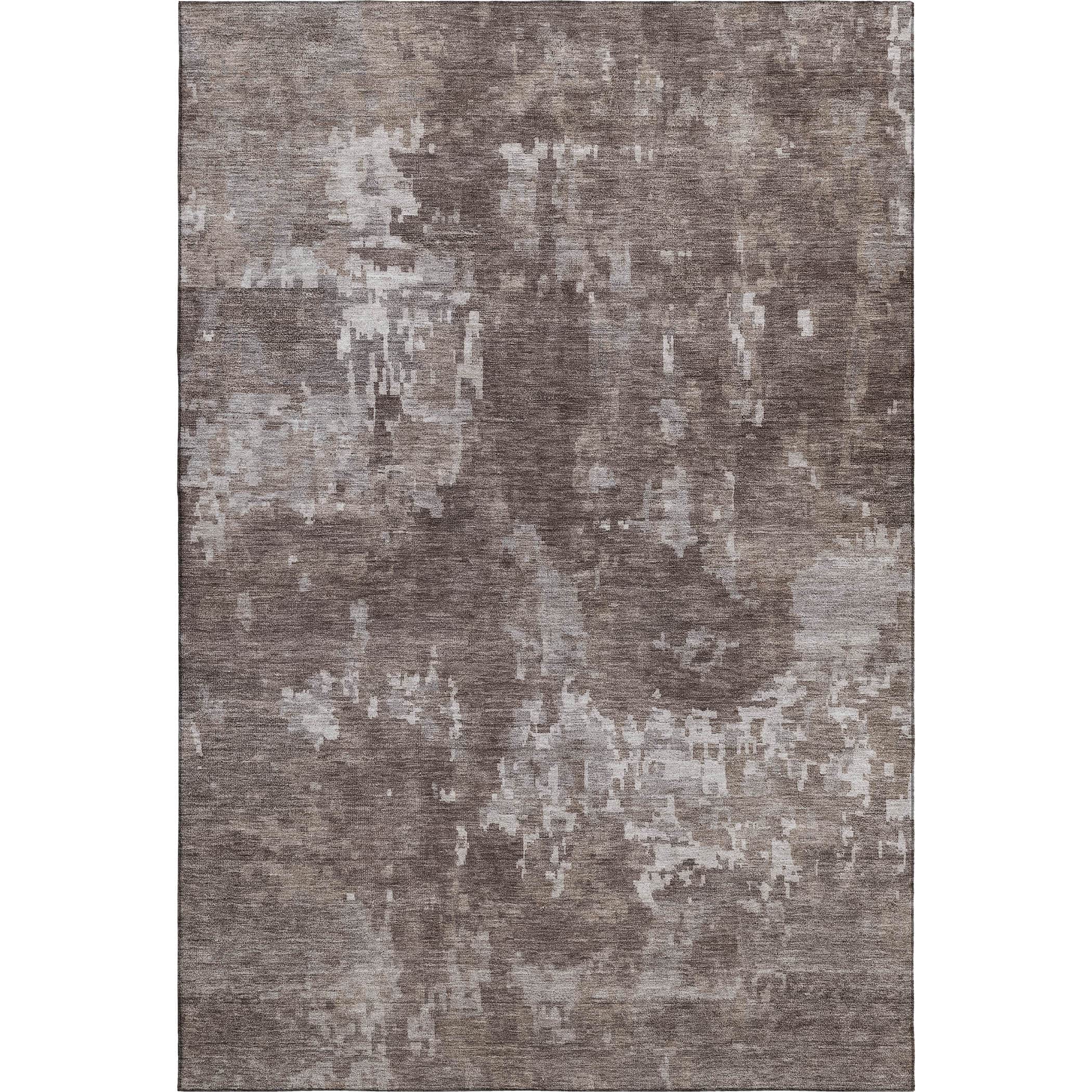 Kotor Machine Washable Transitional Brown Rug 3' x 5' #shape_Rectangle