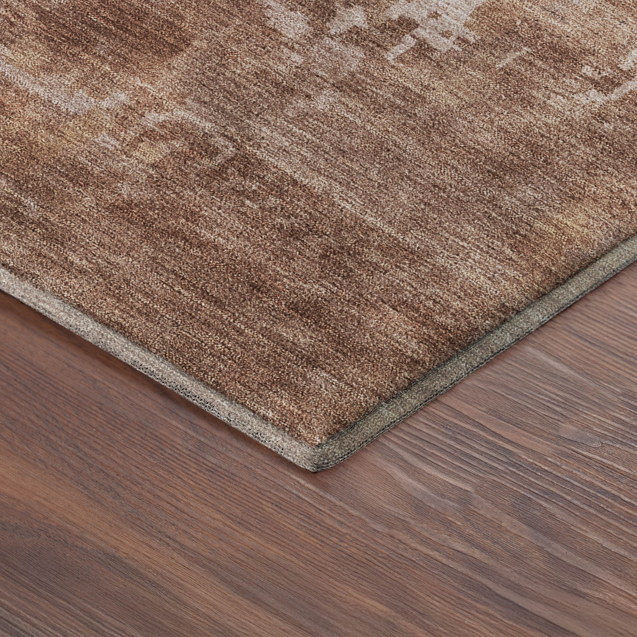 Kotor Machine Washable Transitional Copper Orange Rug 1'8" x 2'6" #shape_Rectangle