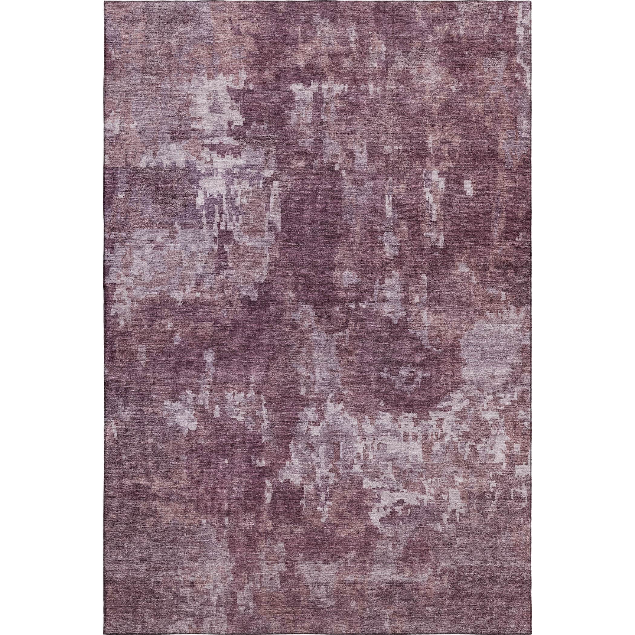 Kotor Machine Washable Transitional Merlot Red Rug 3' x 5' #shape_Rectangle