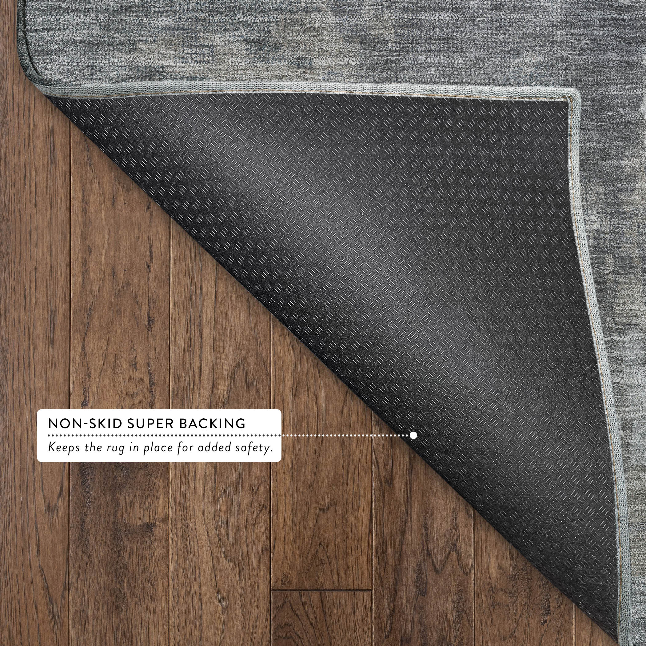 Kotor Machine Washable Transitional Taupe Brown Rug 1'8" x 2'6" #shape_Rectangle