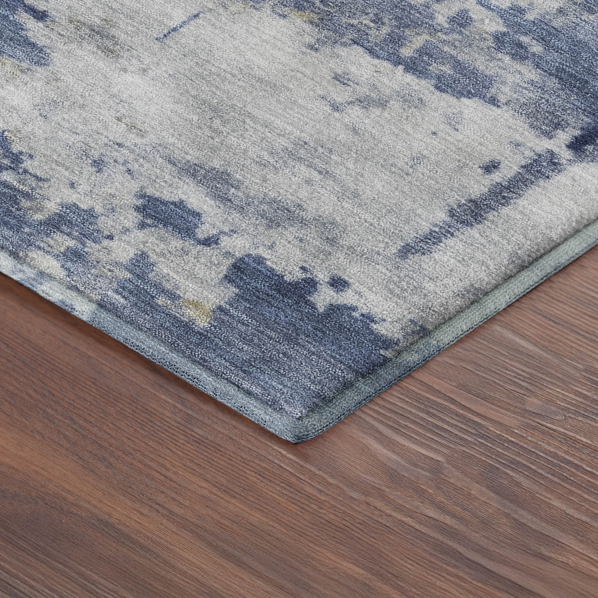 Kyoto Machine Washable Transitional Navy Blue Rug 1'8" x 2'6" #shape_Rectangle