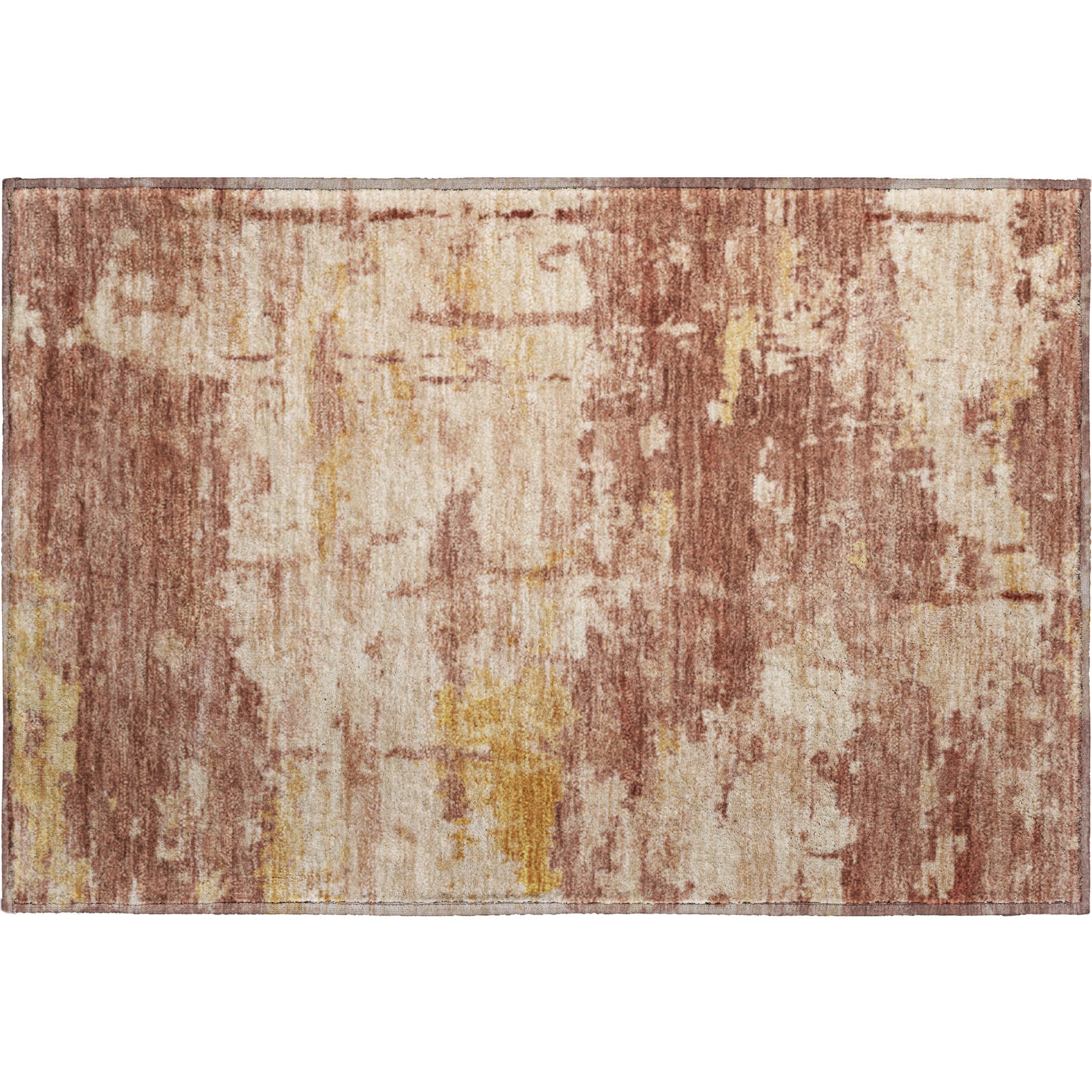 Kyoto Machine Washable Transitional Paprika Orange Rug 1'8" x 2'6" #shape_Rectangle