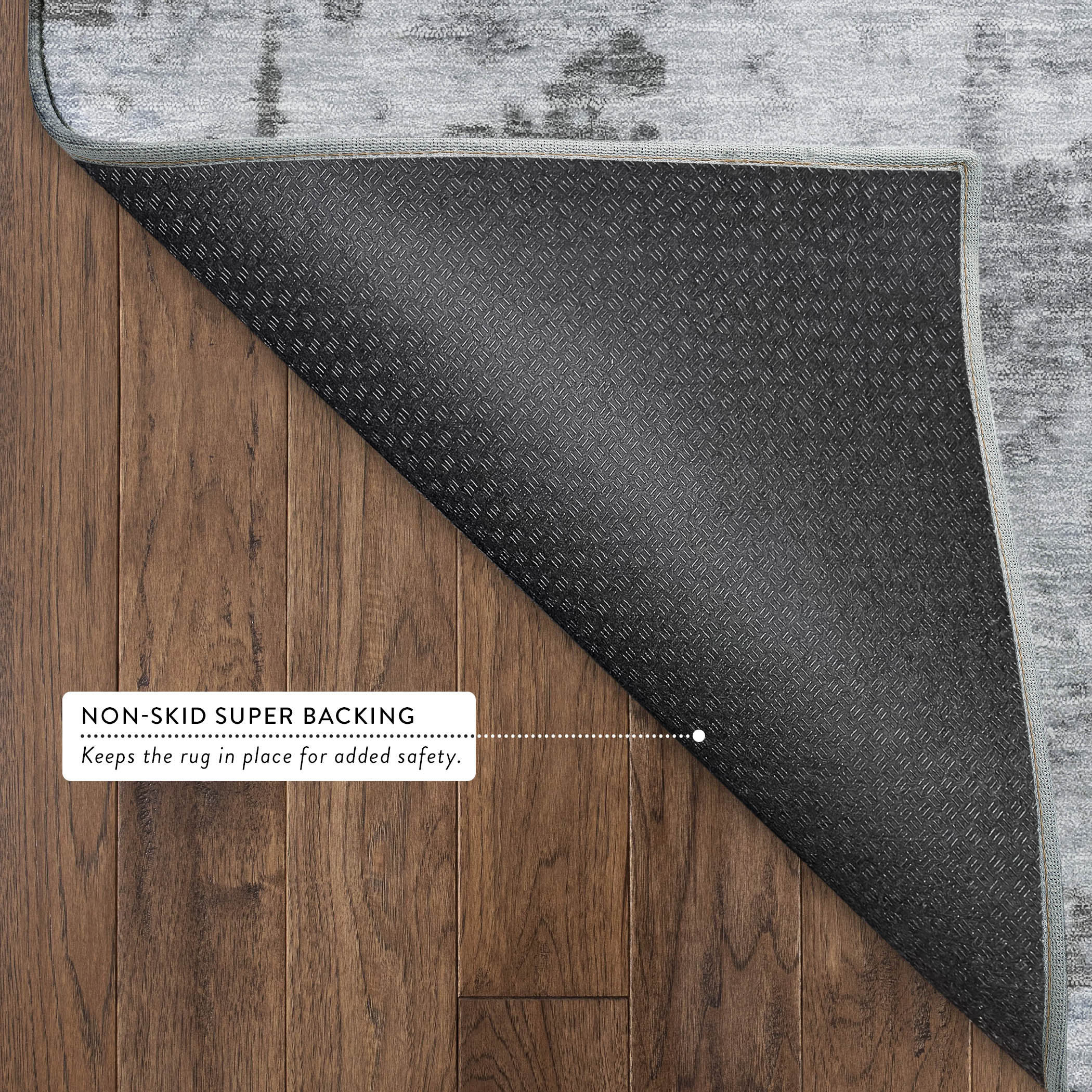 Kyoto Machine Washable Transitional Taupe Brown Rug 1'8" x 2'6" #shape_Rectangle
